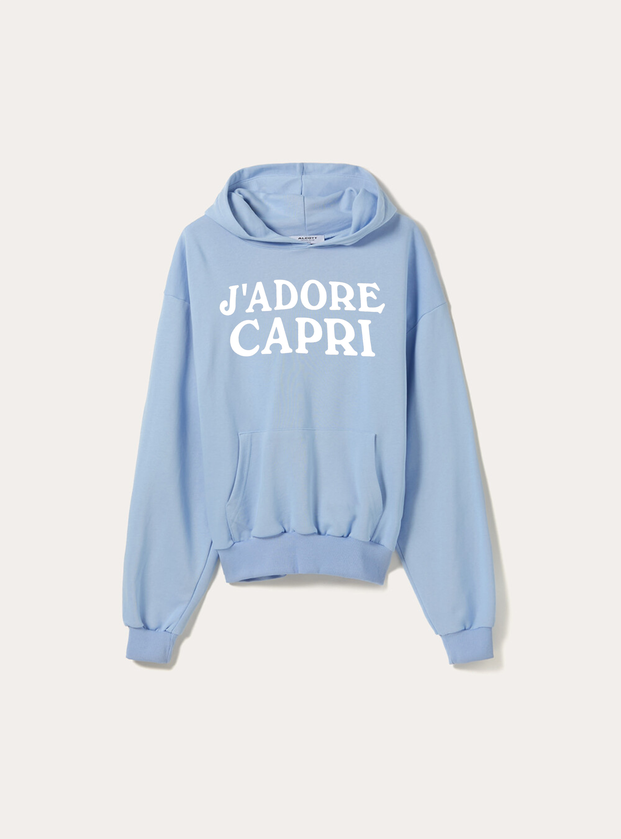 Felpa boxy fit Capri Capsule Genderless, AZ3 AZURE LIGHT