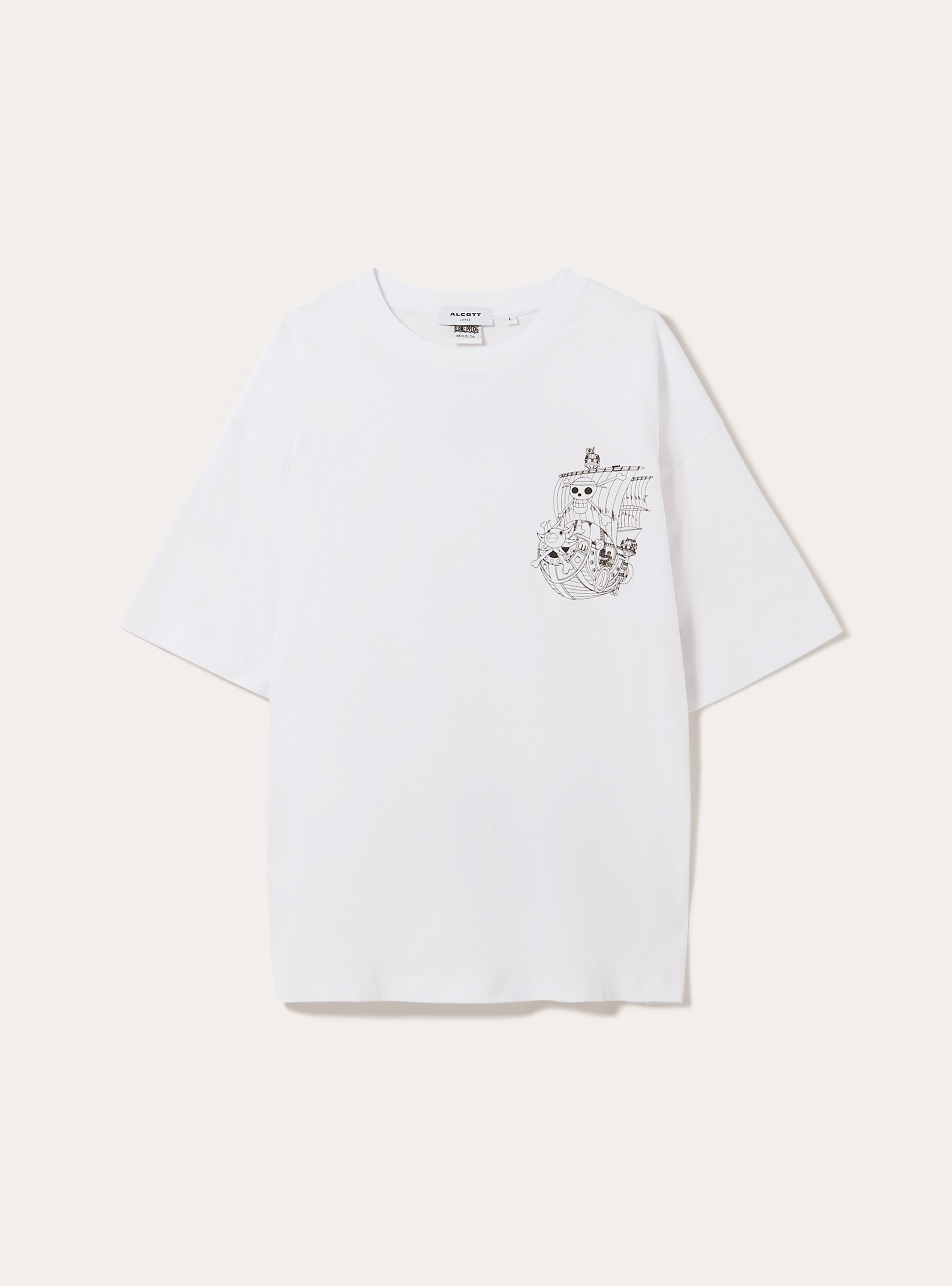 T-shirt coupe carr&eacute;e One Piece / Alcott, WH3 WHITE