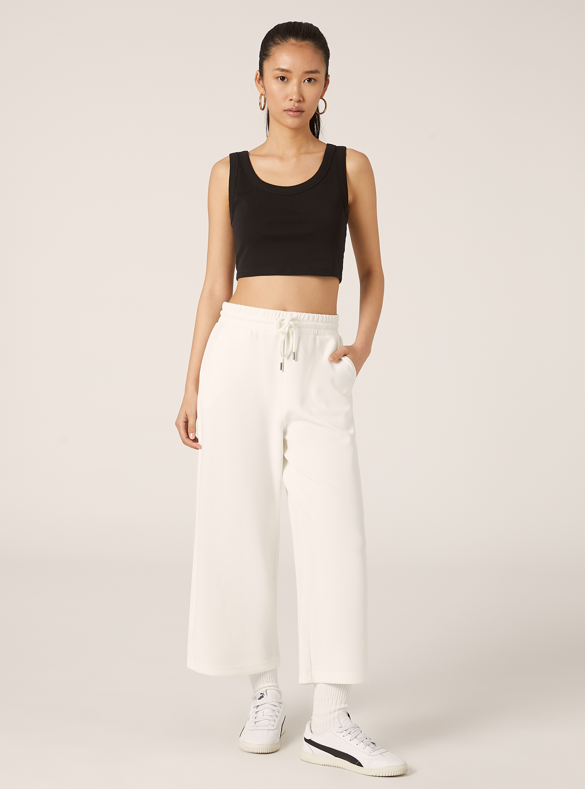 Soft-Touch-Culotte-Hose, WH2 WHITE