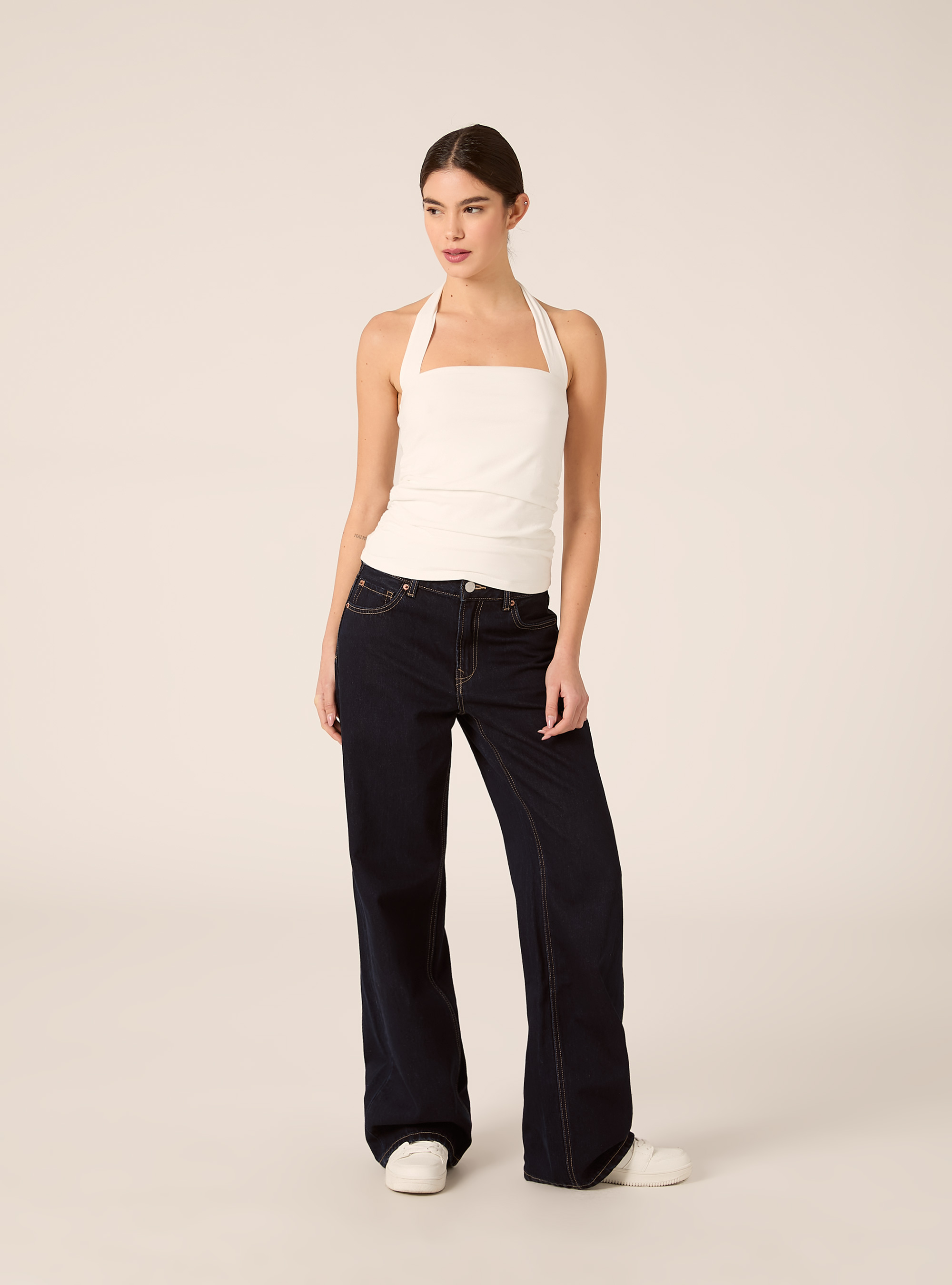 Jersey-Bandeau-Top, WH2 WHITE