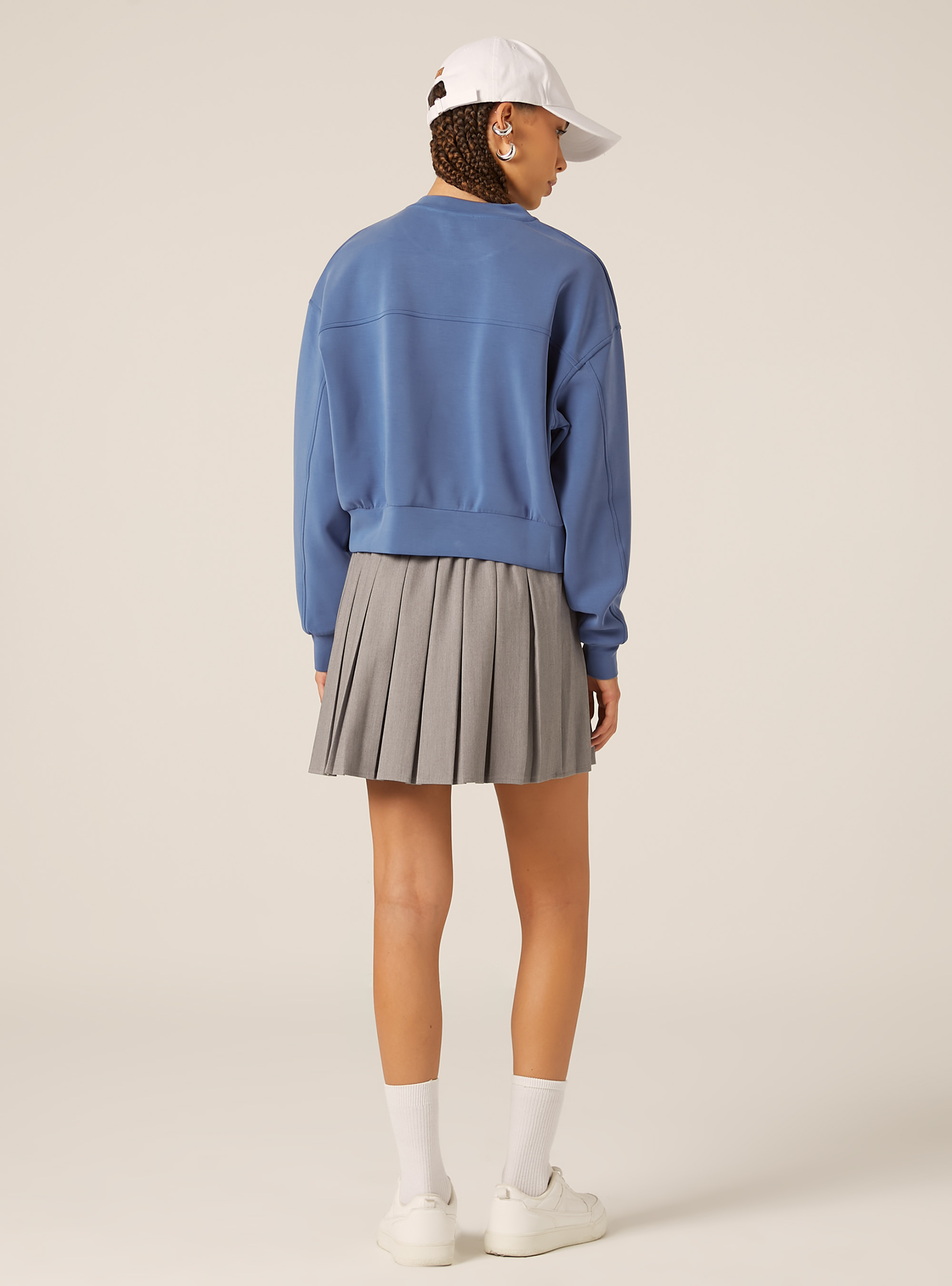 Sweat-shirt doux au toucher, AZ1 AZURE DARK