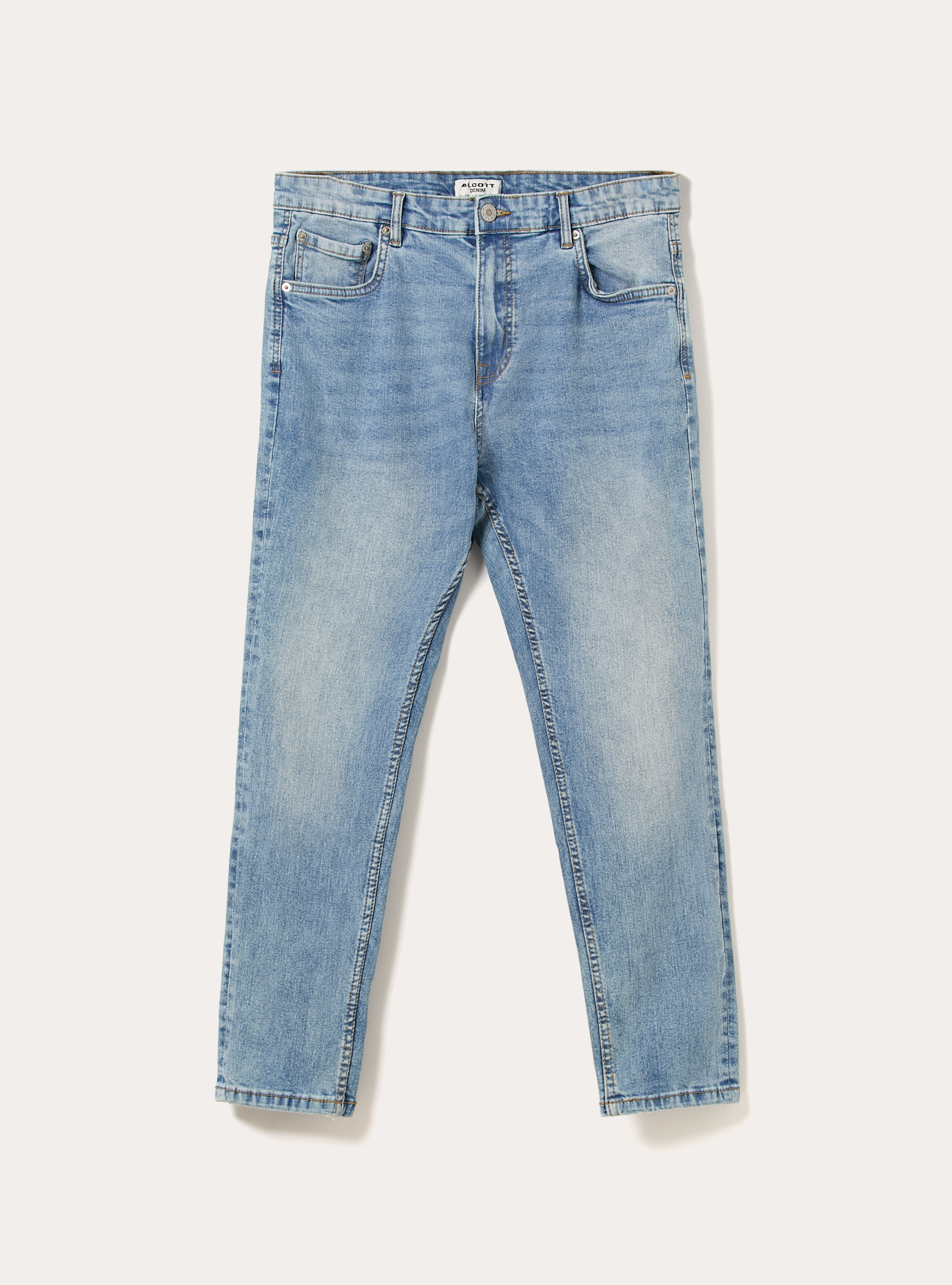 Vaqueros Stretch denim carrot fit, D006 AZURE