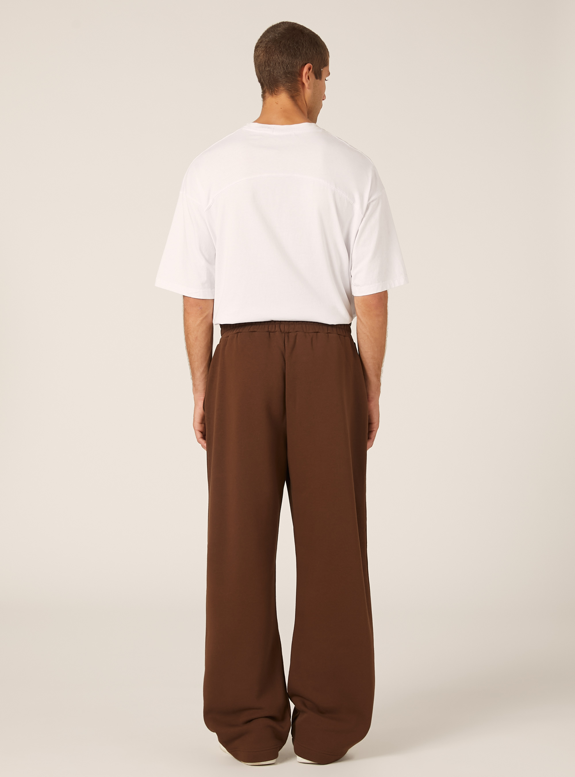 Pantalon ample en molleton, BR2 BROWN MEDIUM