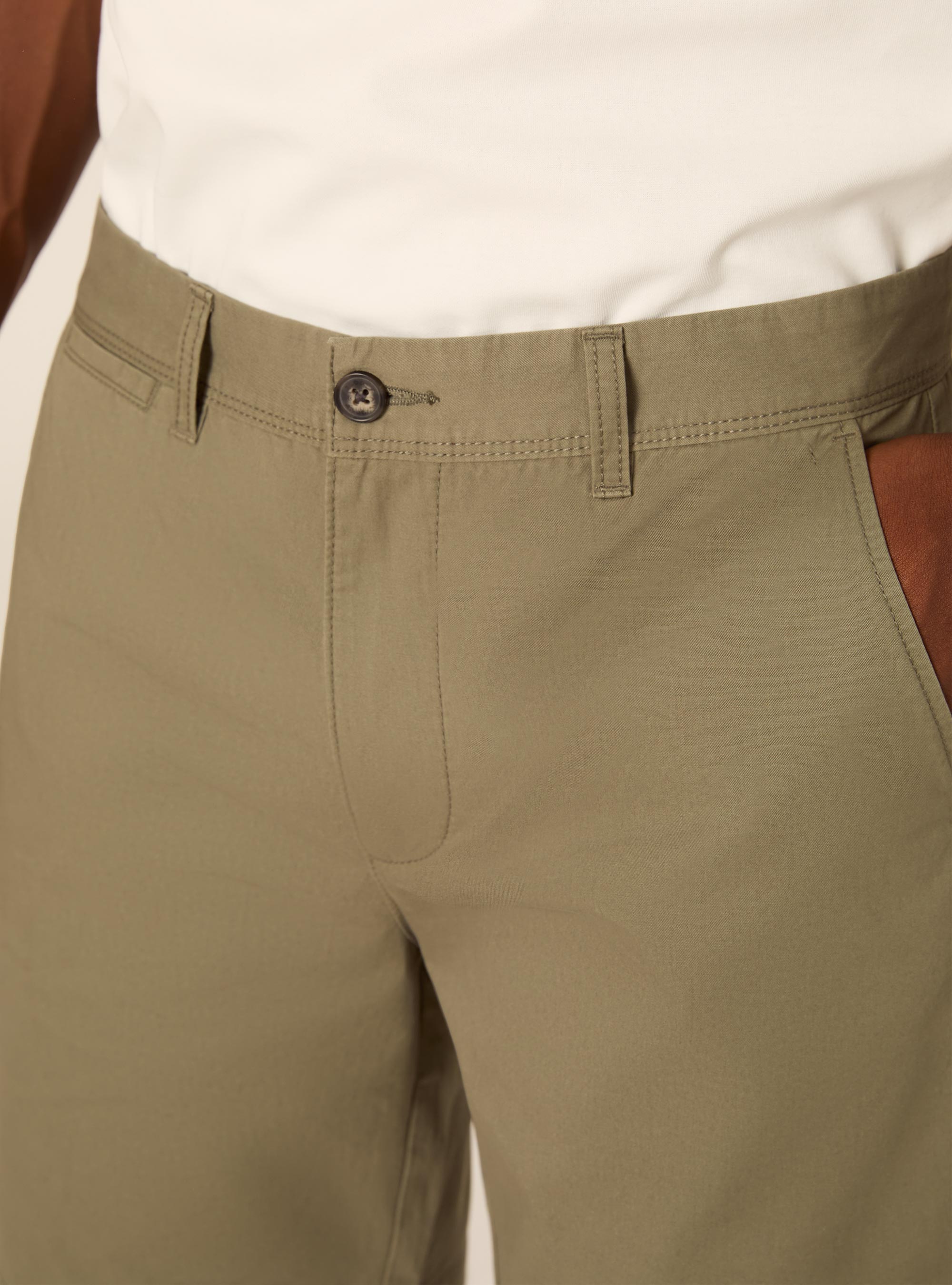 Bermuda in twill in tinta unita, KAKY SCURO