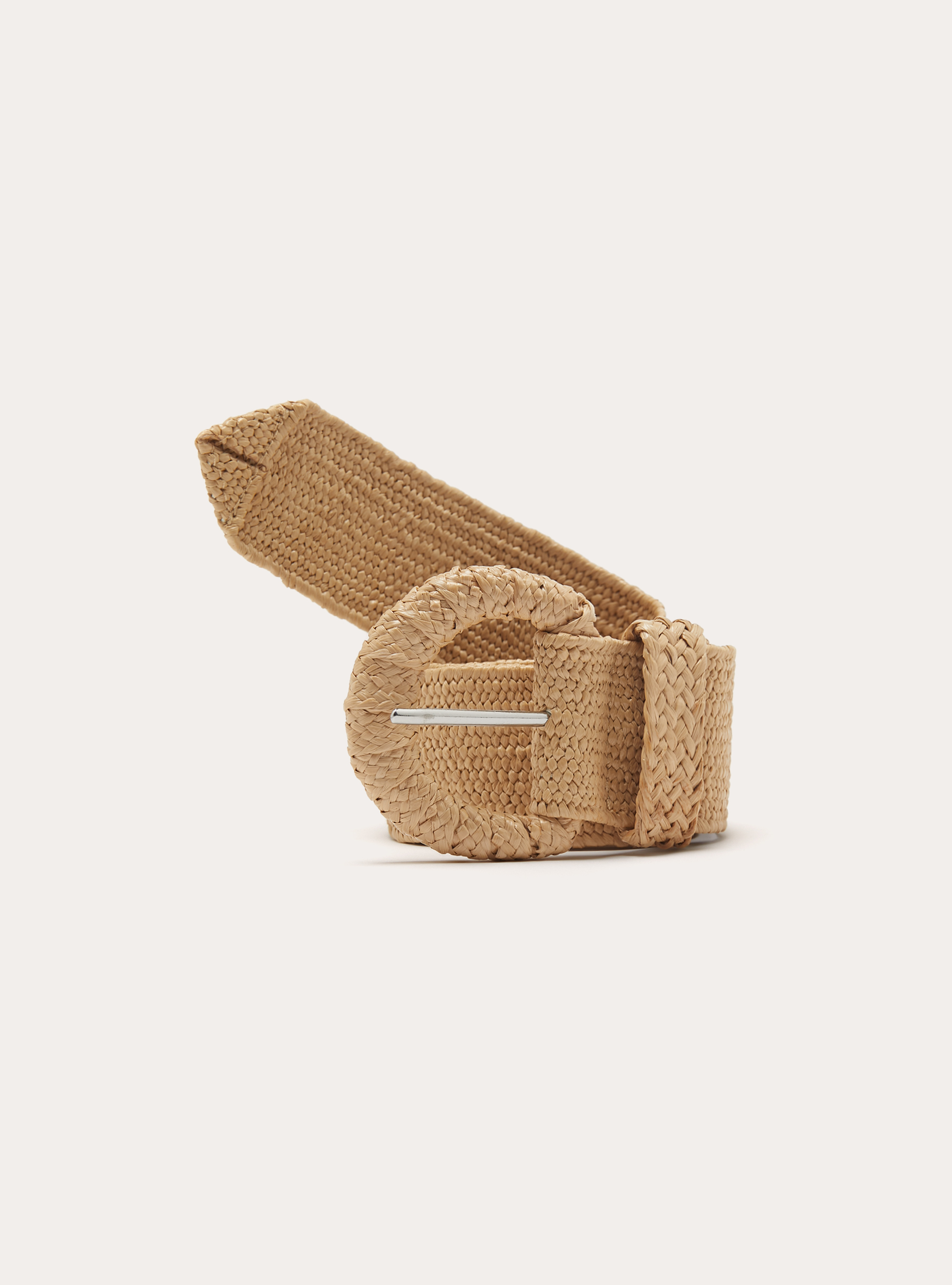 Cintura in rafia, BG2 BEIGE MEDIUM