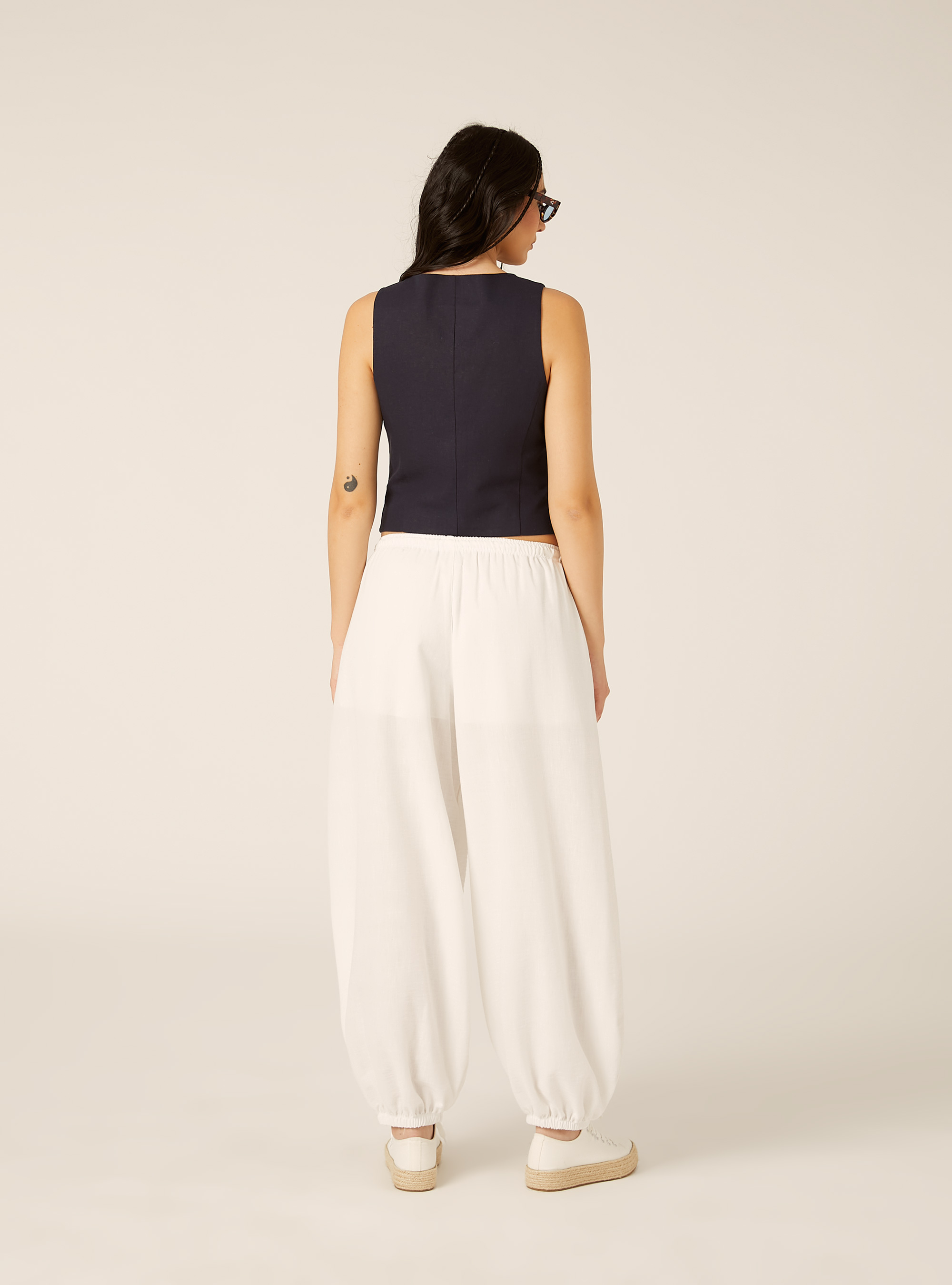 Pantalones Balloon Fit, WH2 WHITE