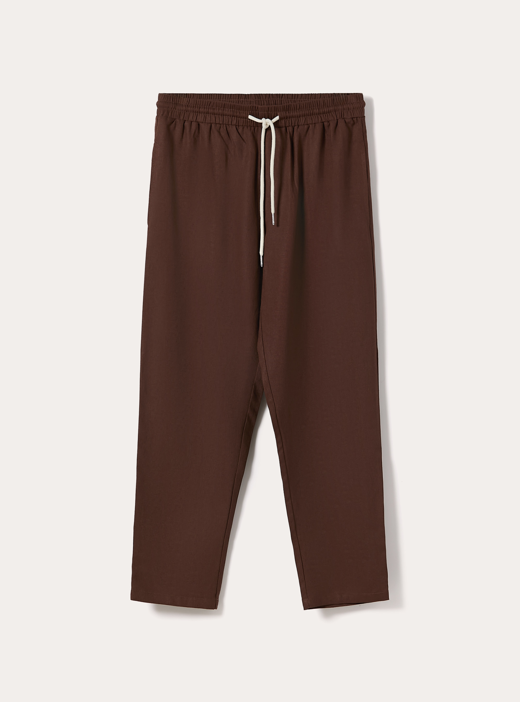 Jogginghose aus Leinenmischung, BR1 BROWN DARK