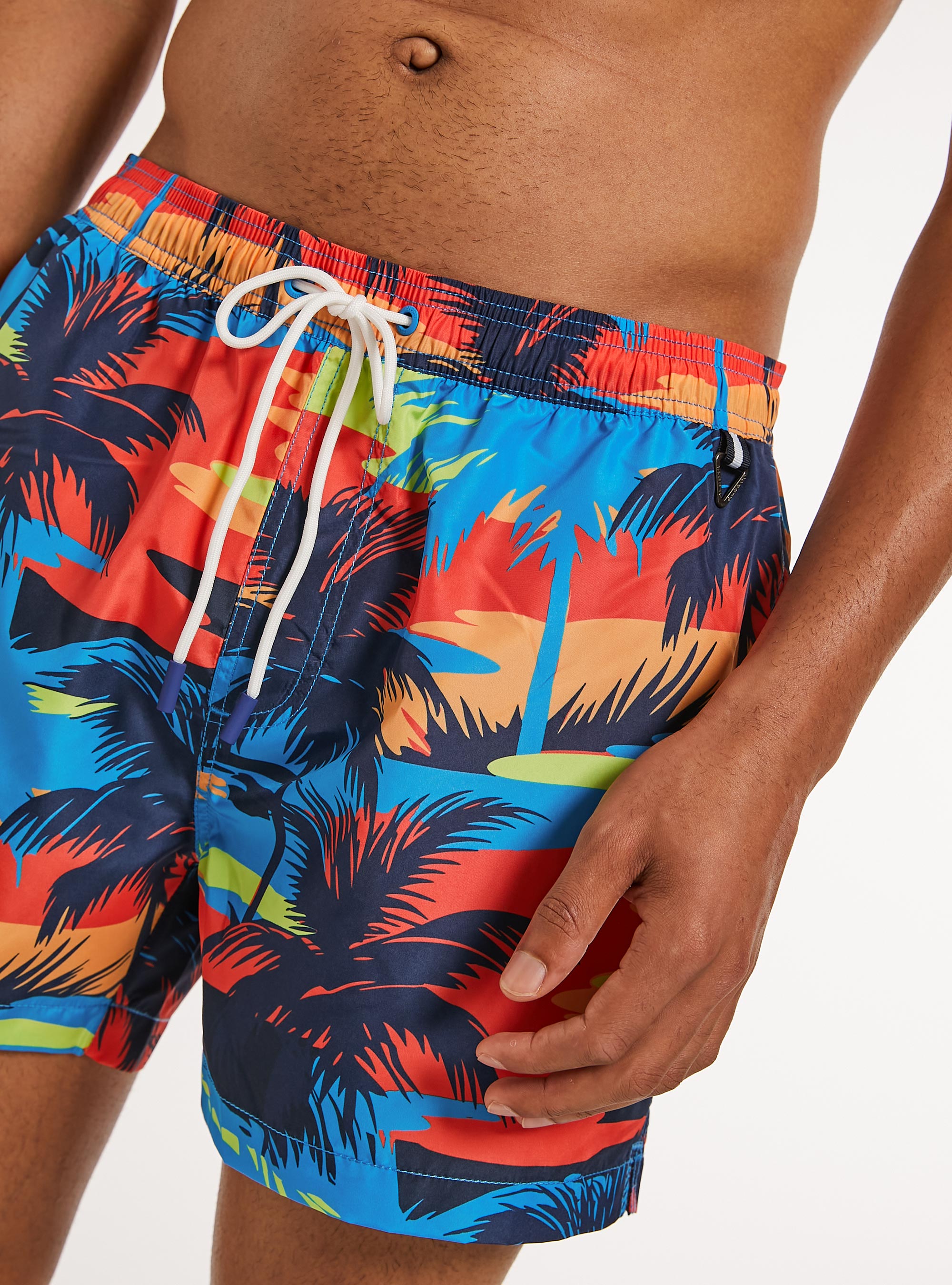 Camouflage-Badehose, BL2 BLUE MEDIUM