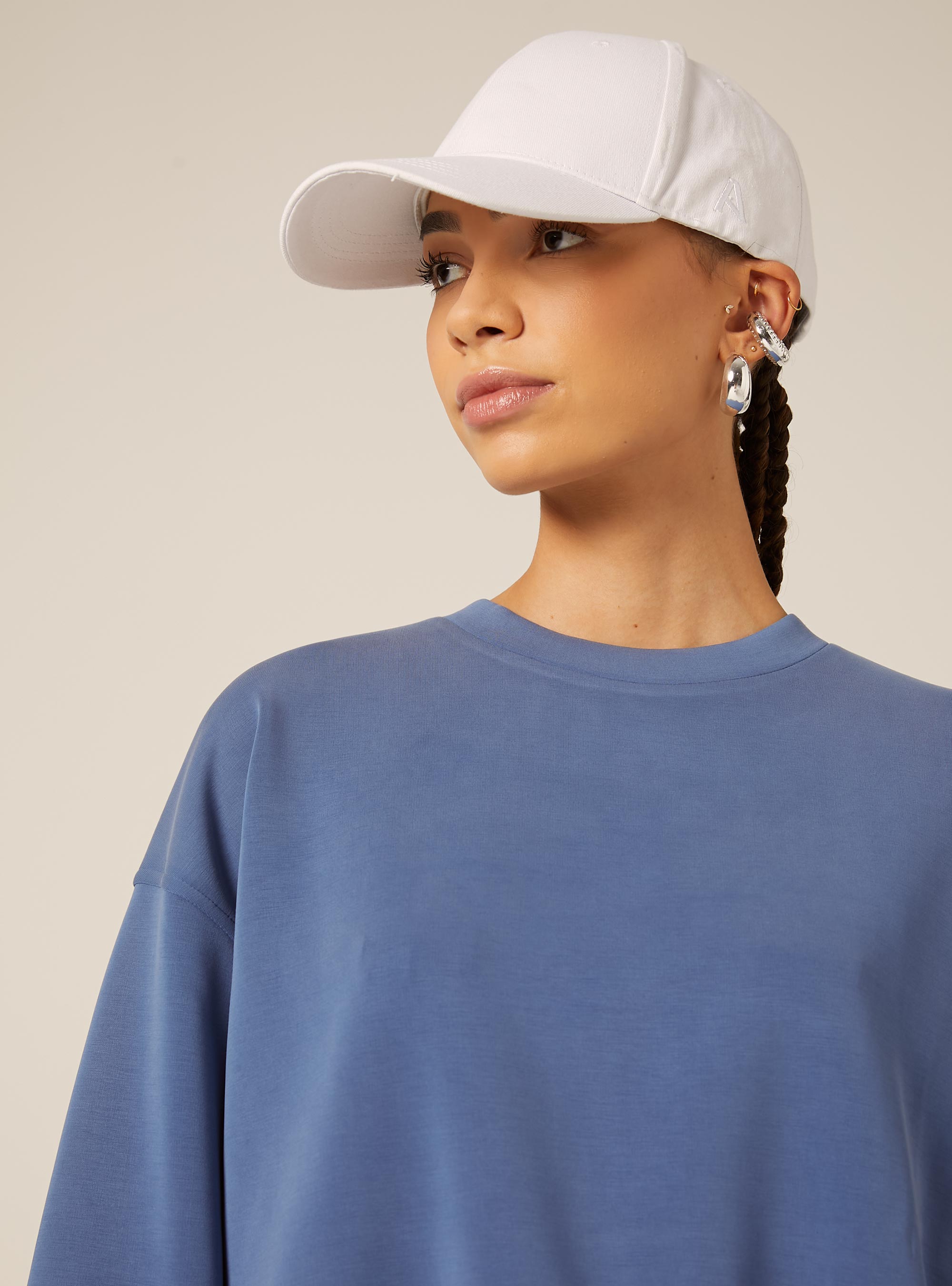 Sweat-shirt doux au toucher, AZ1 AZURE DARK