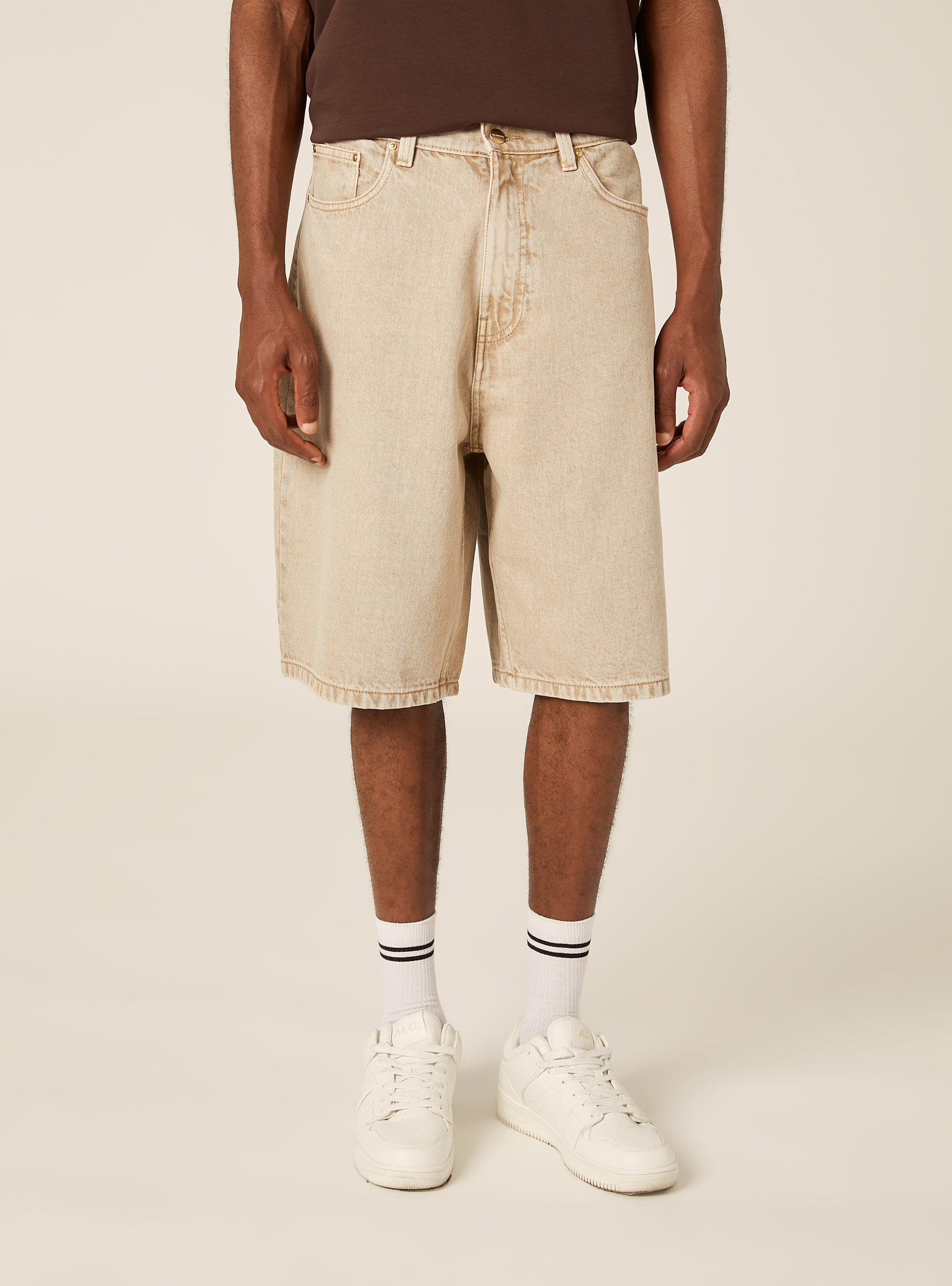 Loose Fit Jorts, BG2 BEIGE MEDIUM