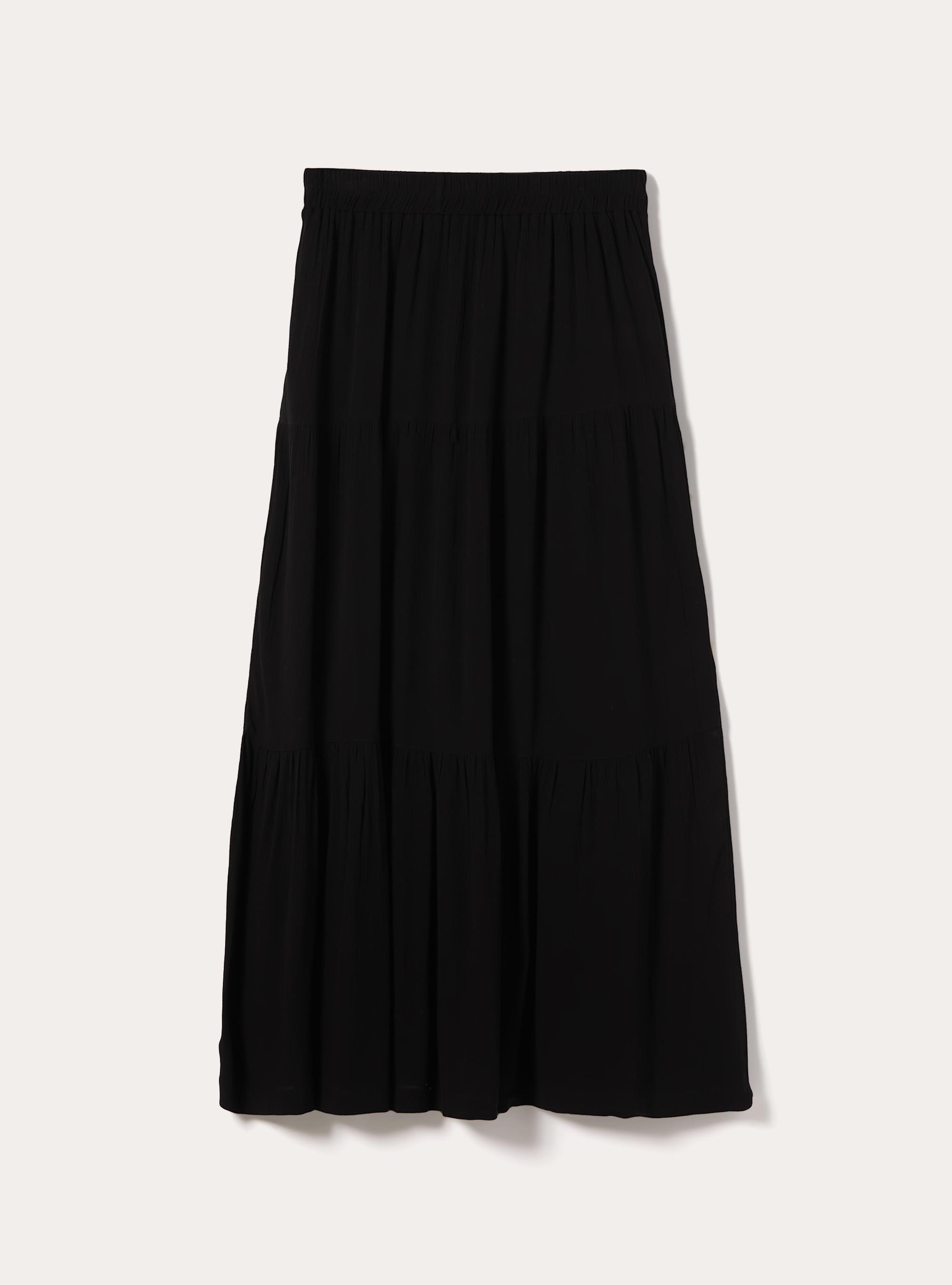 Boho maxi skirt, BK1 BLACK