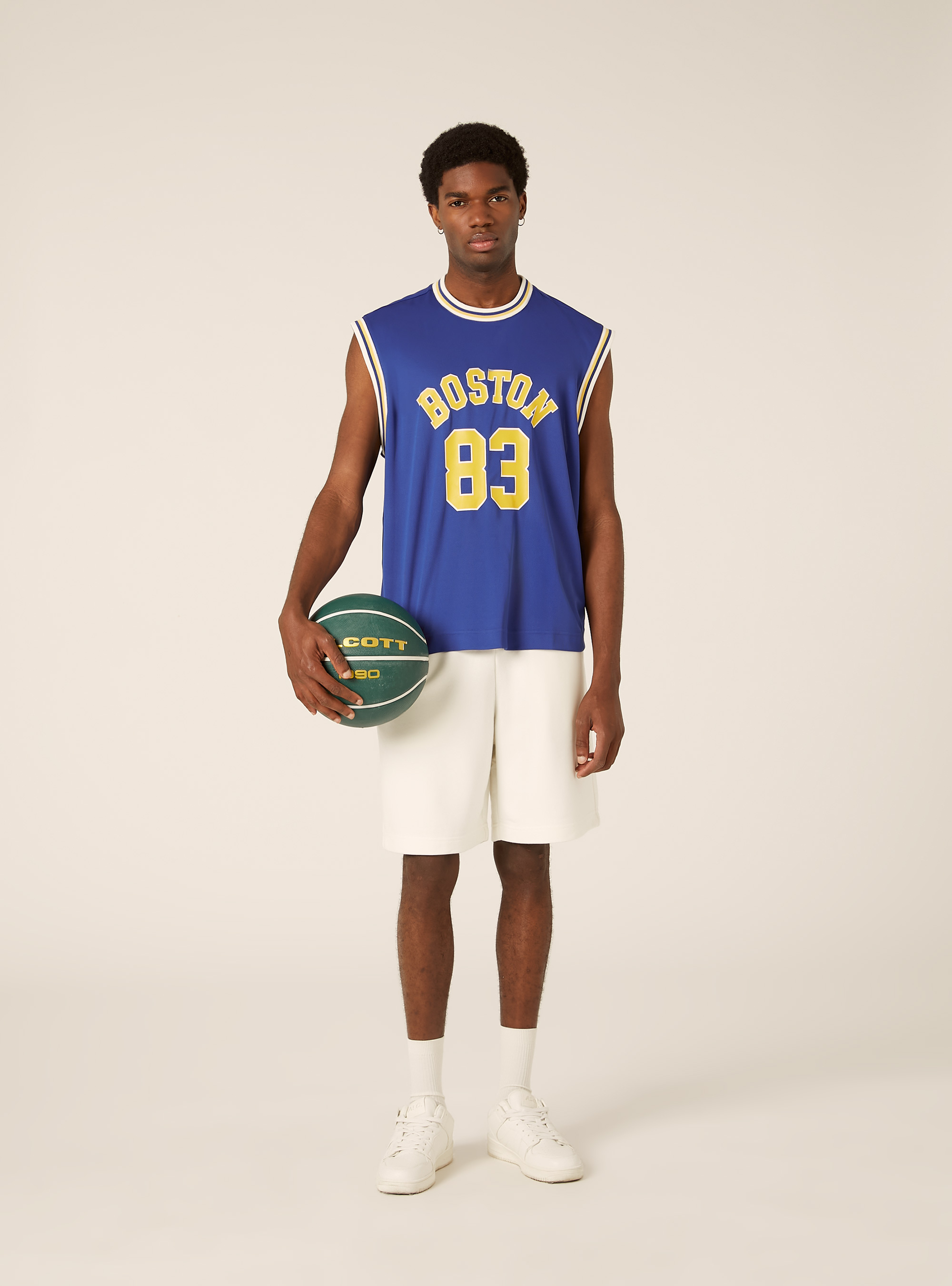 Boxy Fit Tanktop mit Varsity-Print, RY2 ROYALE MEDIUM