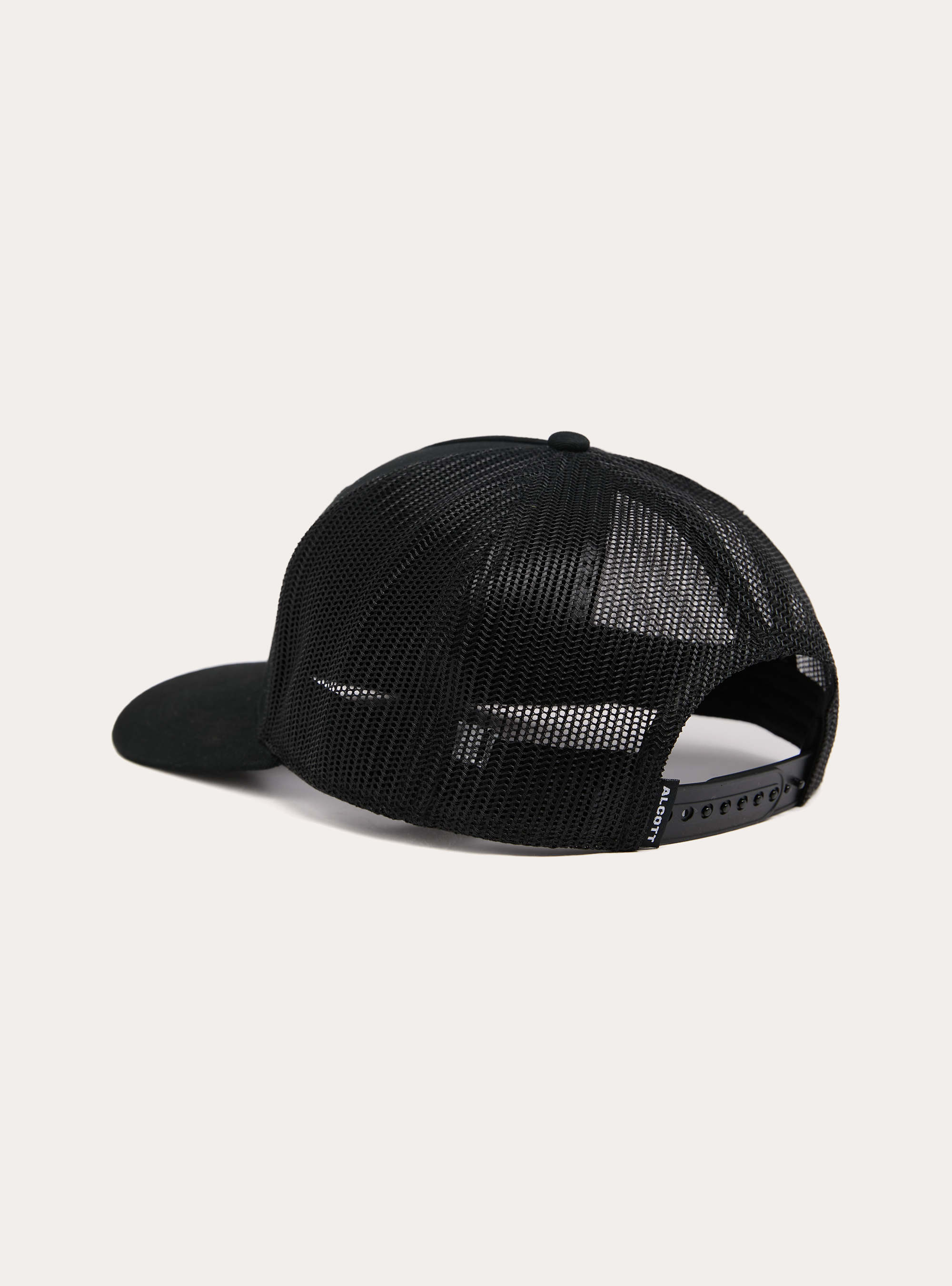 Trucker cap with patch, BK1 BLACK