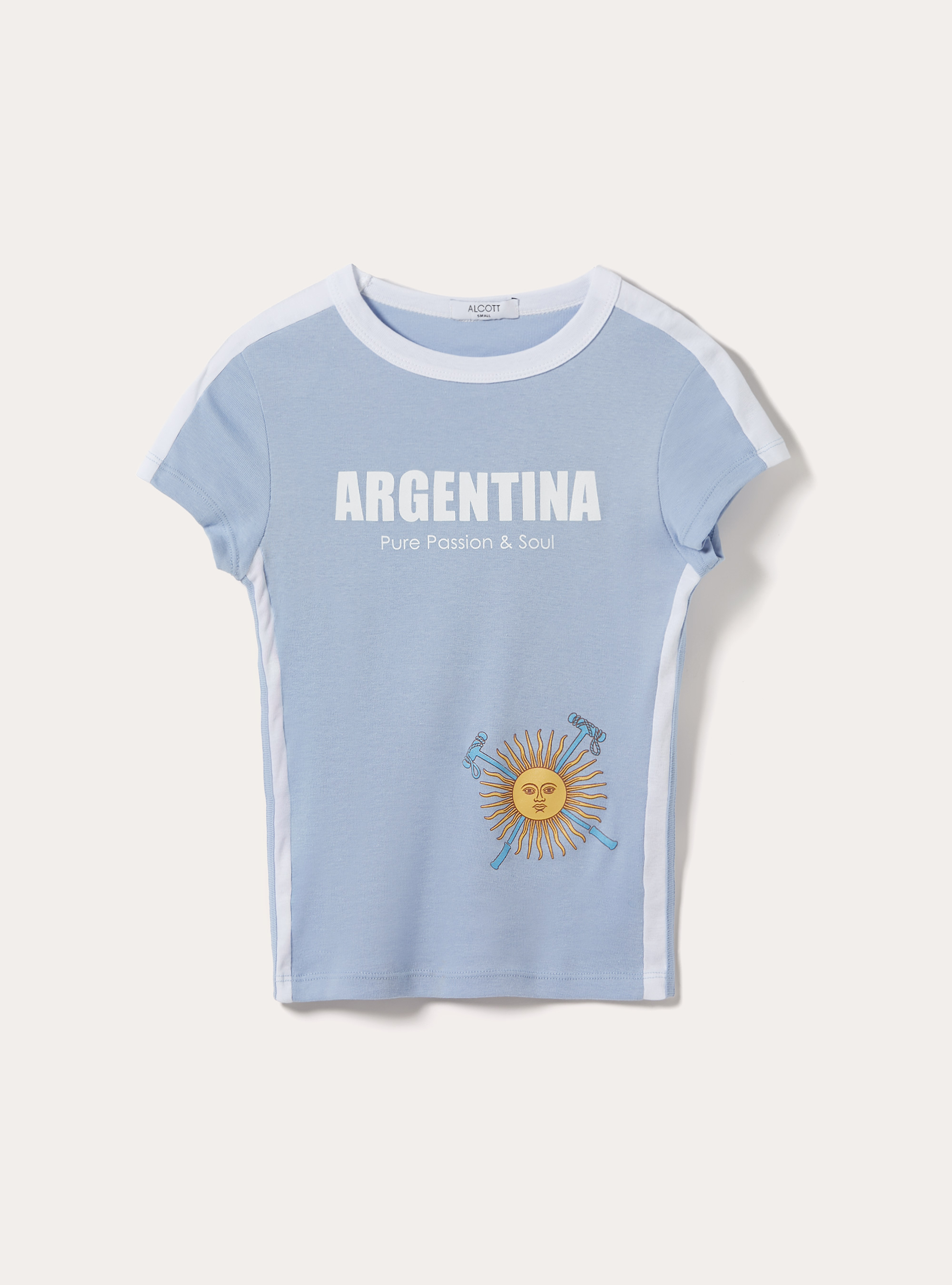 Camiseta Mundial Slim Fit, AZ2 AZURE MEDIUM