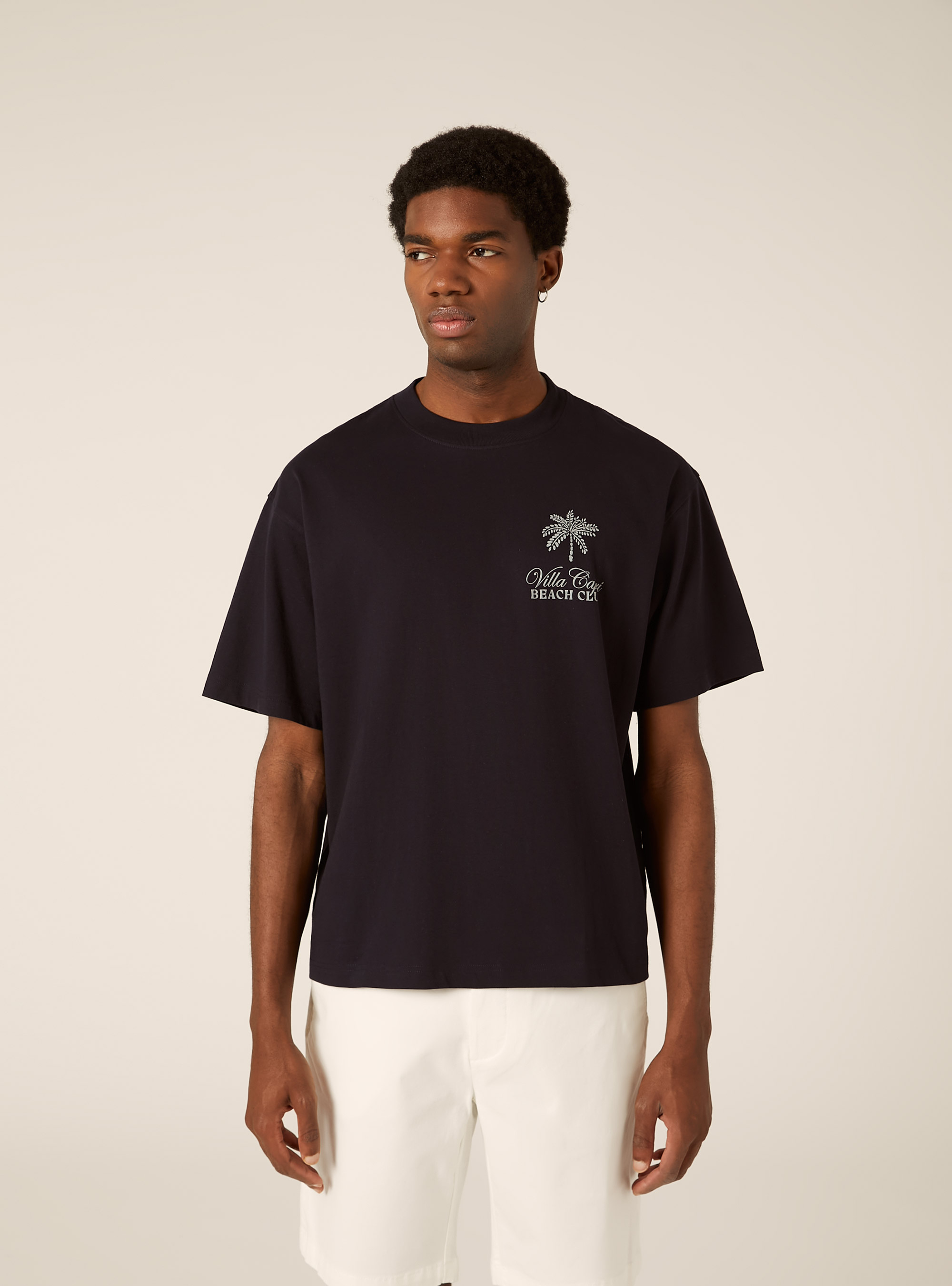 Boxy Fit T-Shirt Capri Amore Mio, NA2 NAVY MEDIUM
