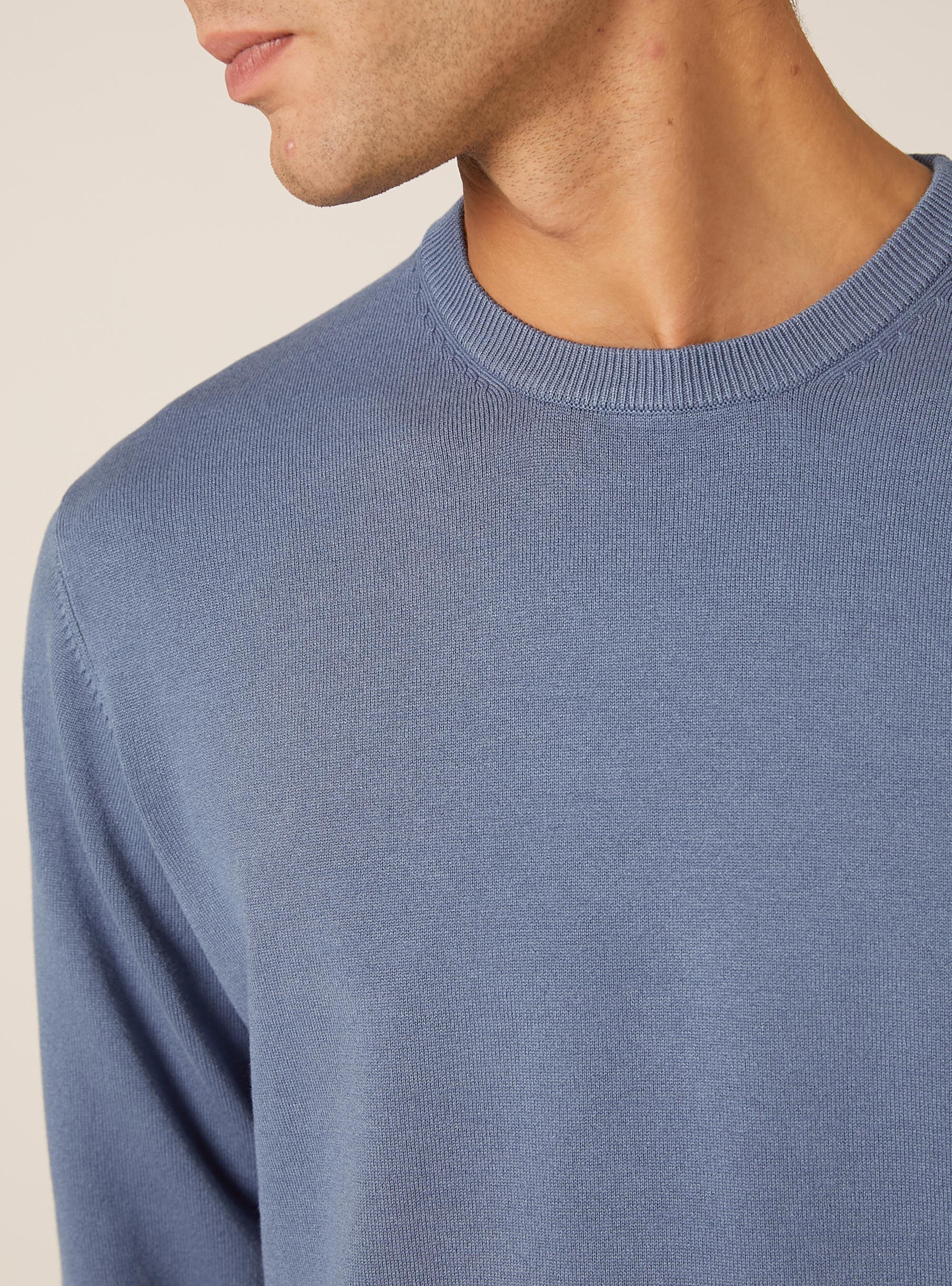 Pull &agrave; col rond en viscose Ecovero, IN2 INDIGO MEDIUM