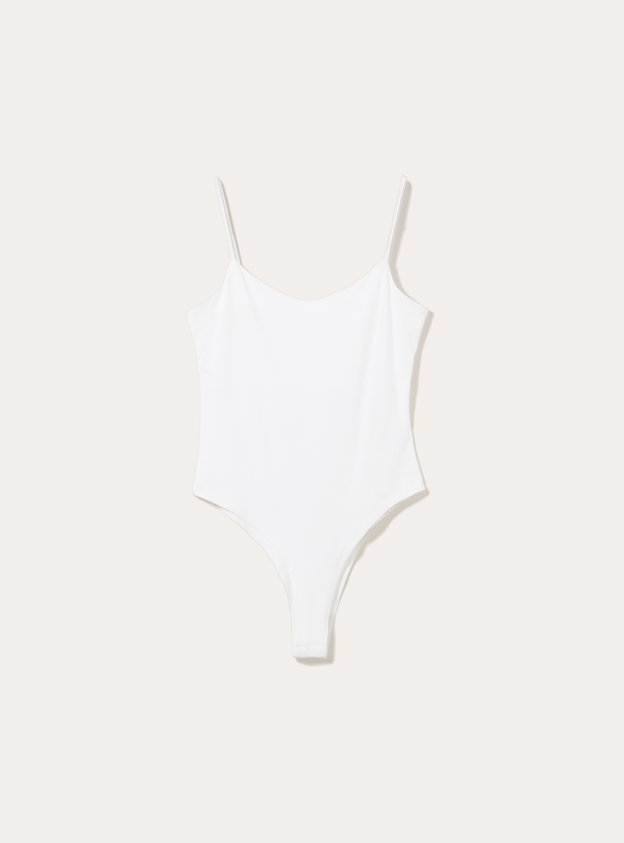 Body extensible &agrave; fines bretelles, WH3 WHITE