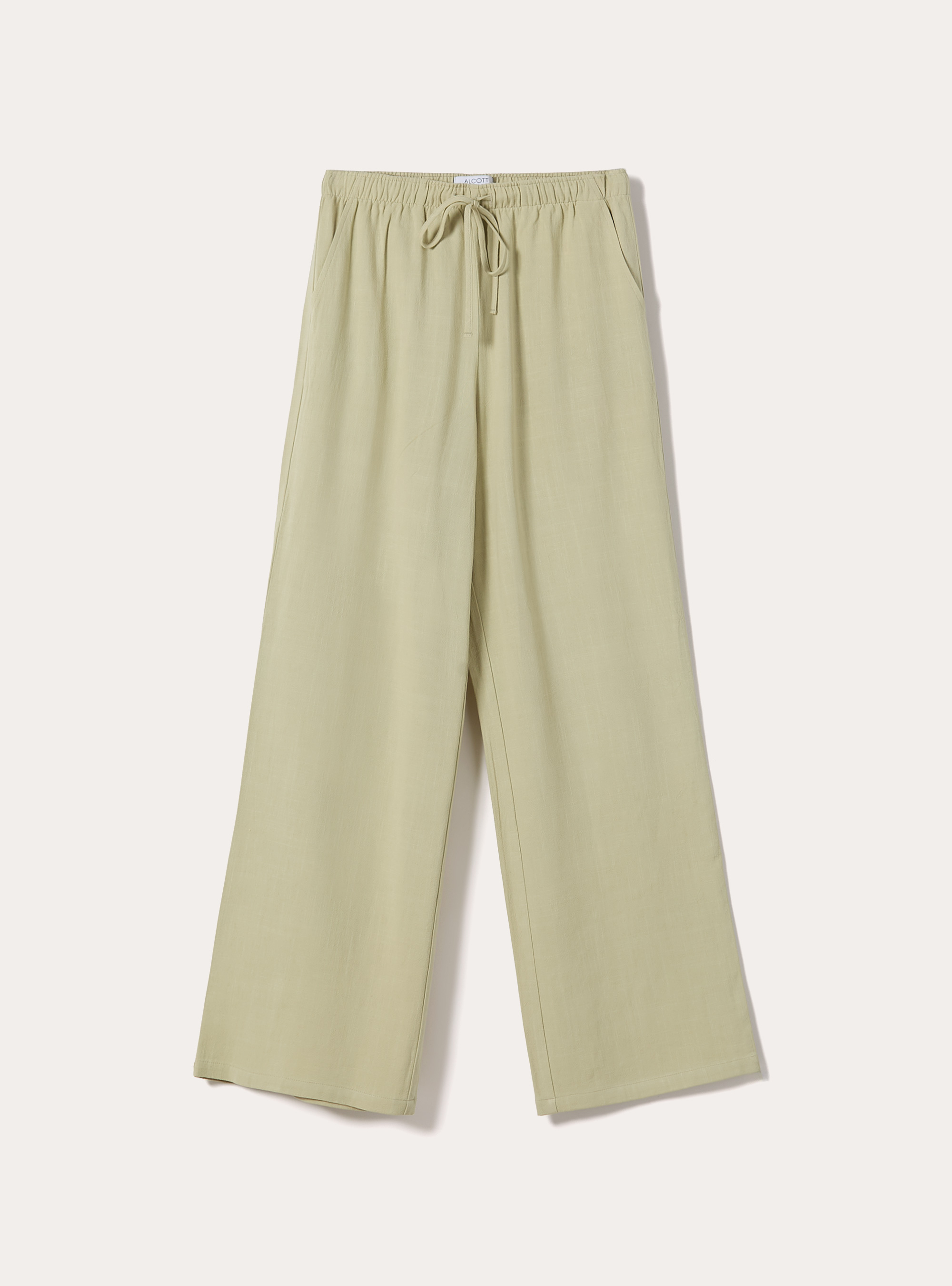Linen-blend palazzo pants, KY3 KAKY LIGHT