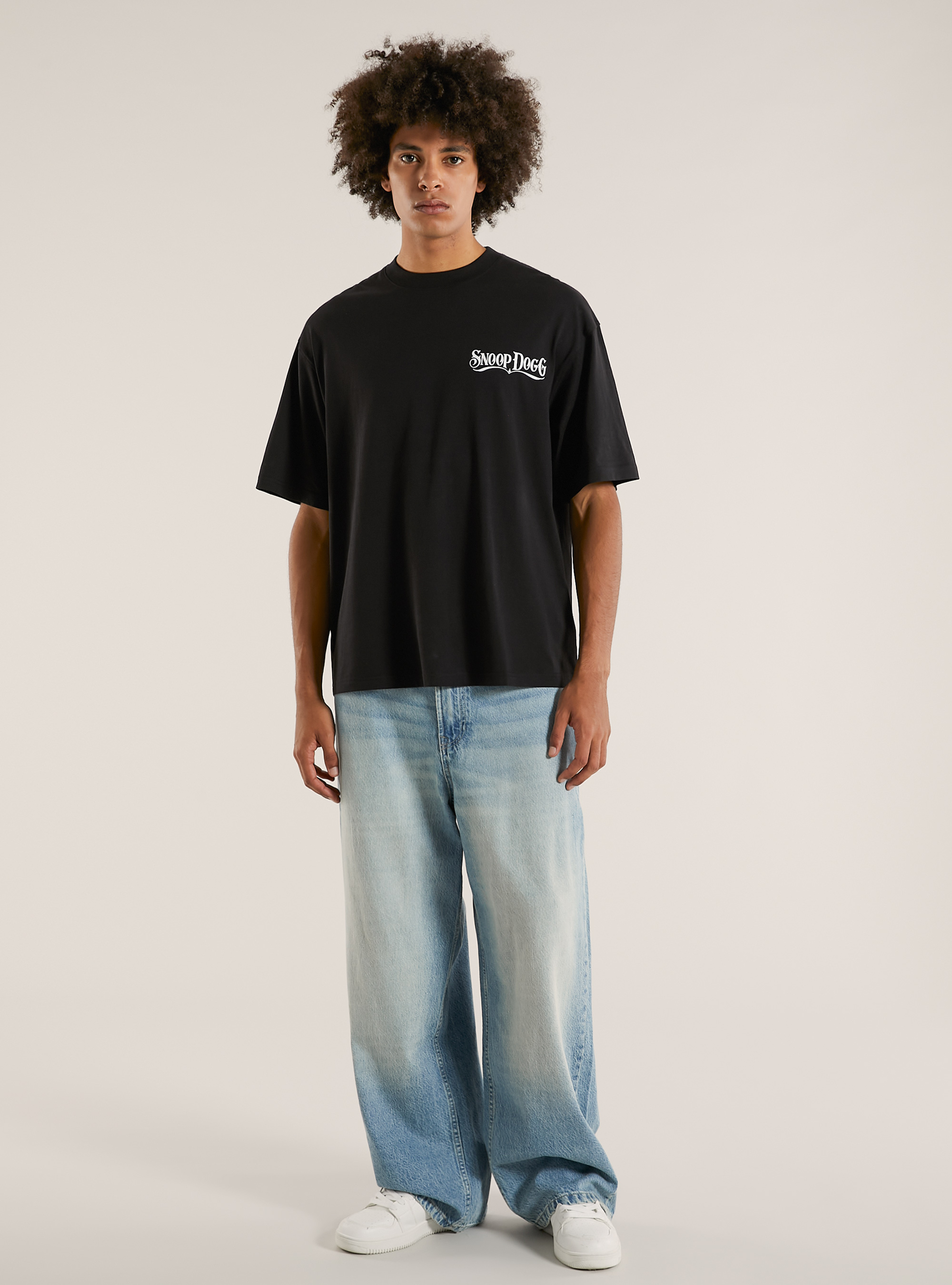 T-shirt coupe carr&eacute;e Snoop Dogg / Alcott, BK1 BLACK