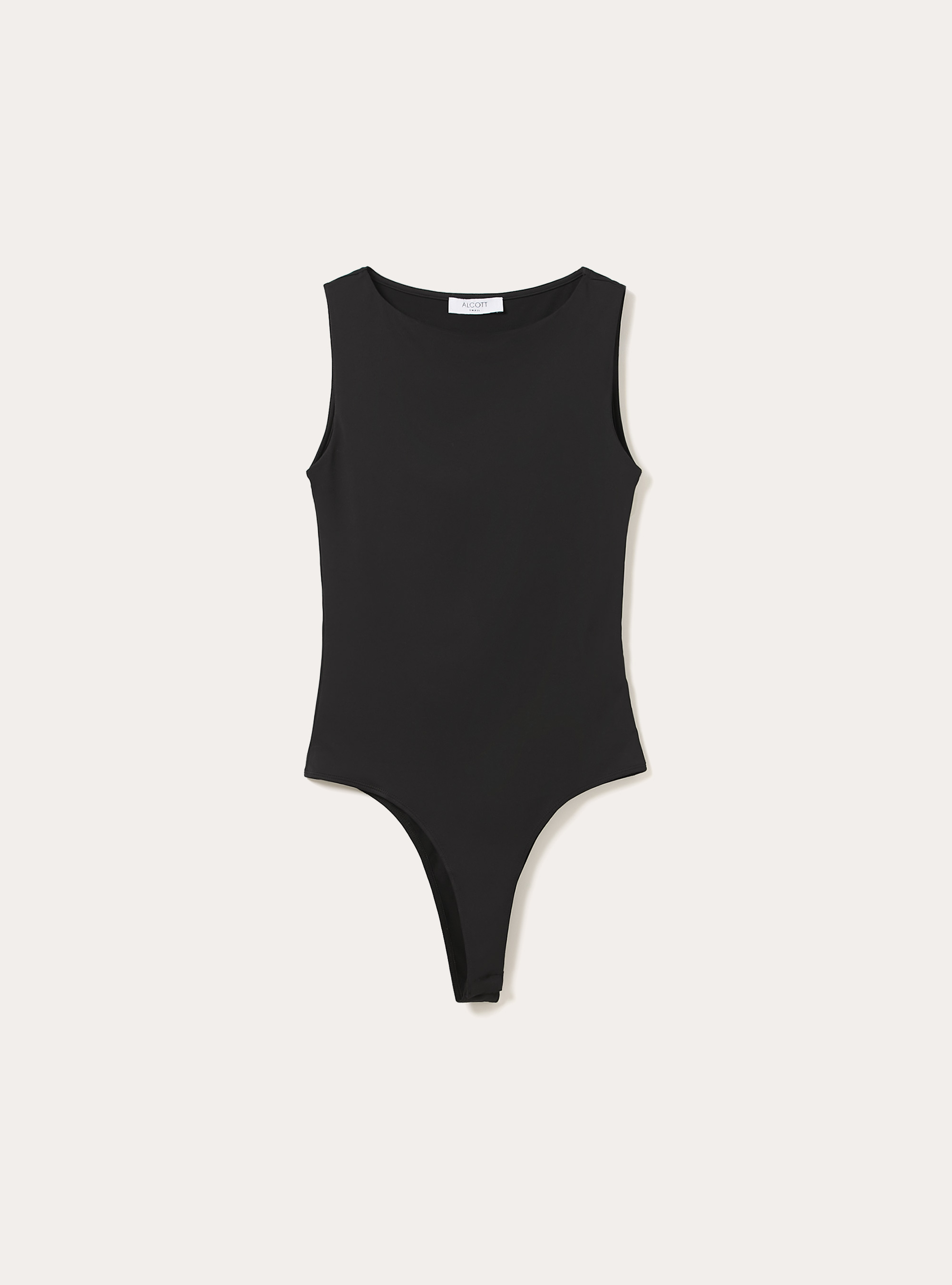 Body con cuello halter el&aacute;stico, BK1 BLACK