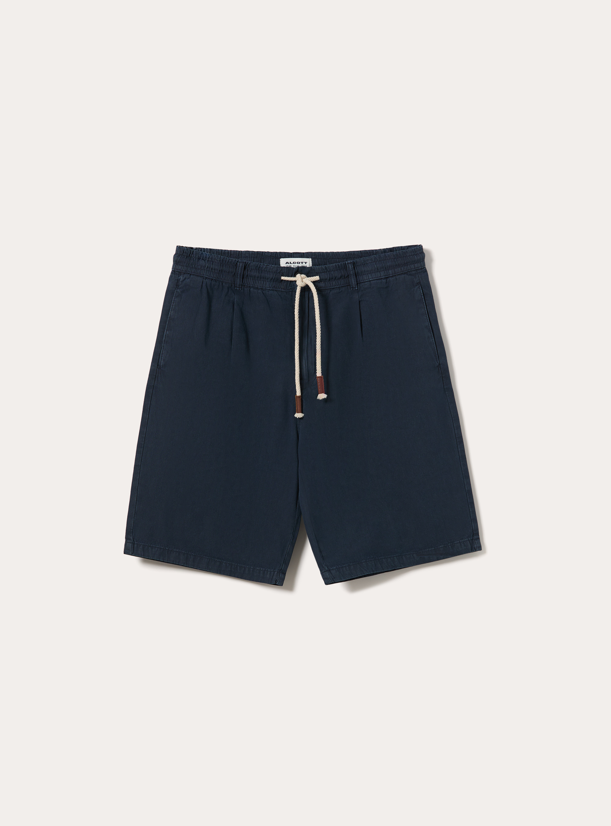 Bermuda in baby twill di cotone, NAVY MEDIO