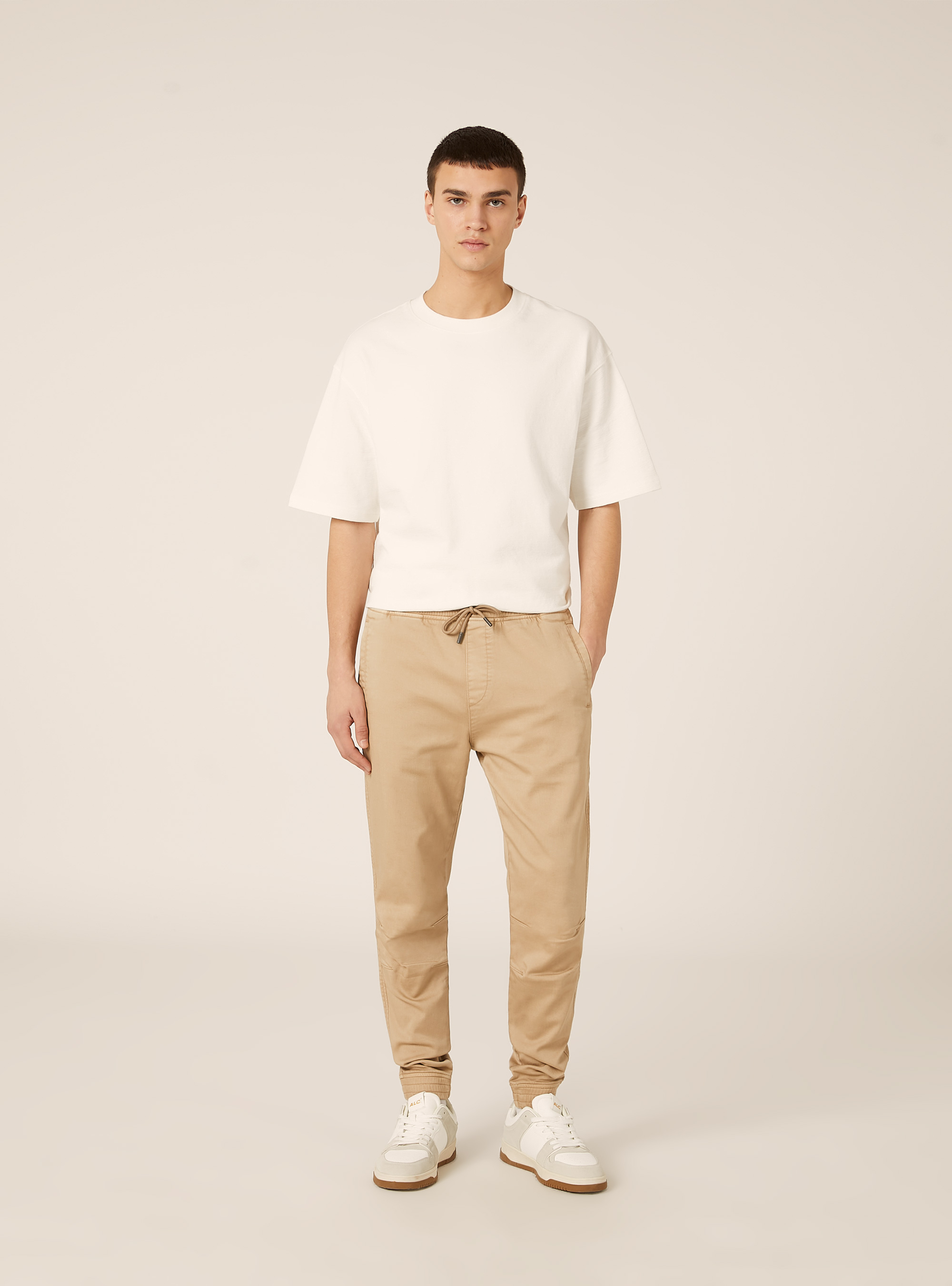 Jogginghose aus Baumwolle, BG1 BEIGE DARK