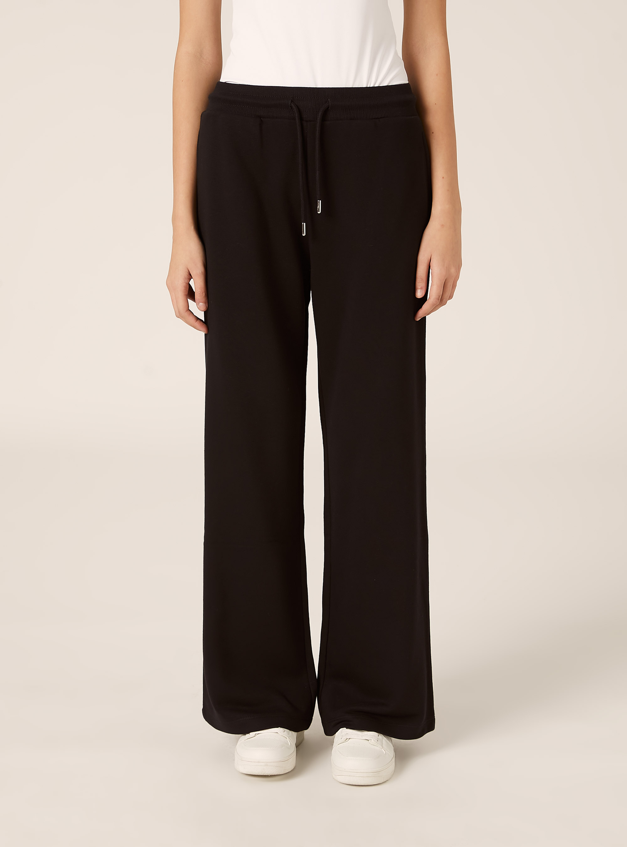 Pantalon jogger large en molleton, BK1 BLACK