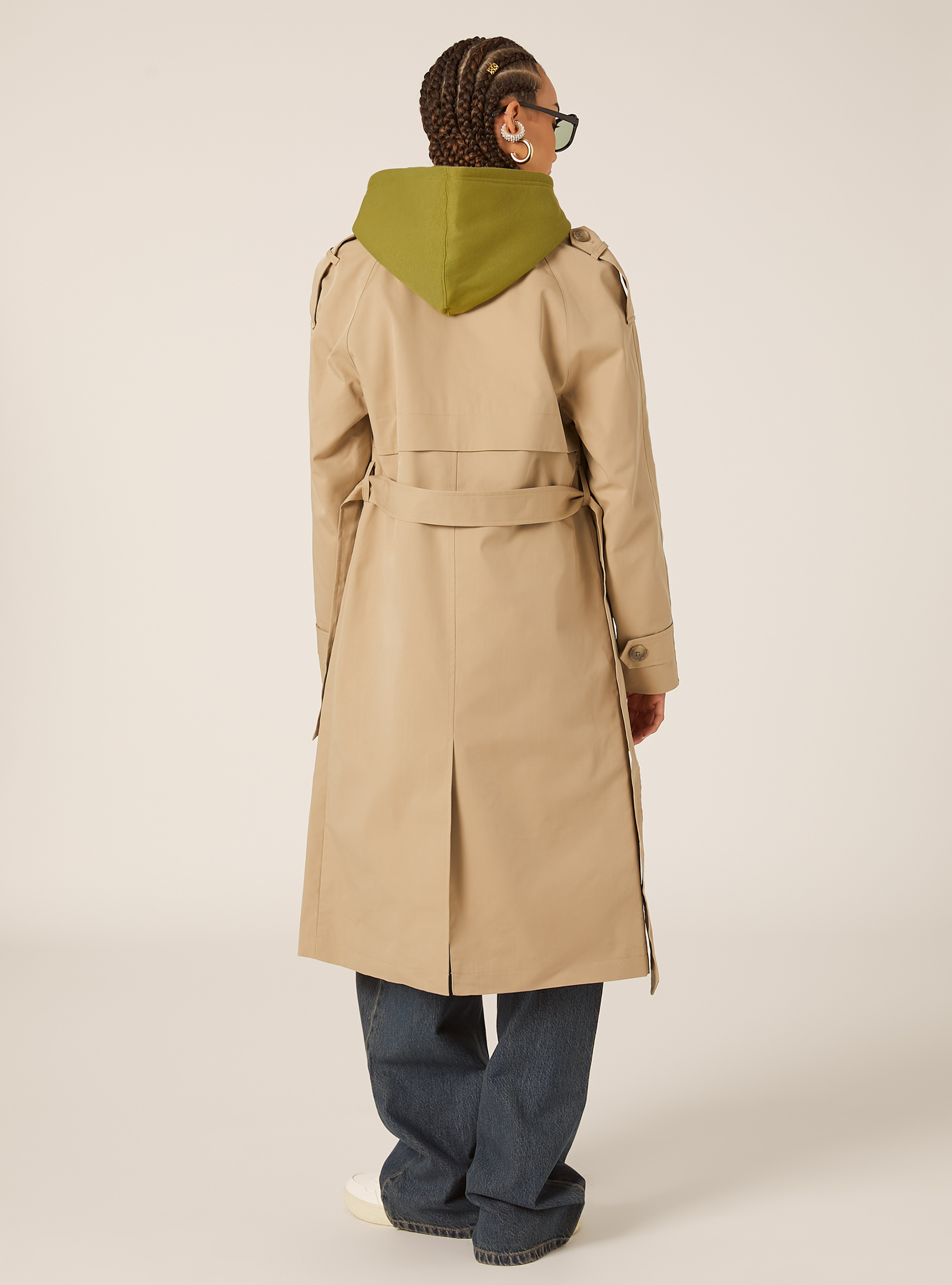 Trench long avec ceinture, BG2 BEIGE MEDIUM