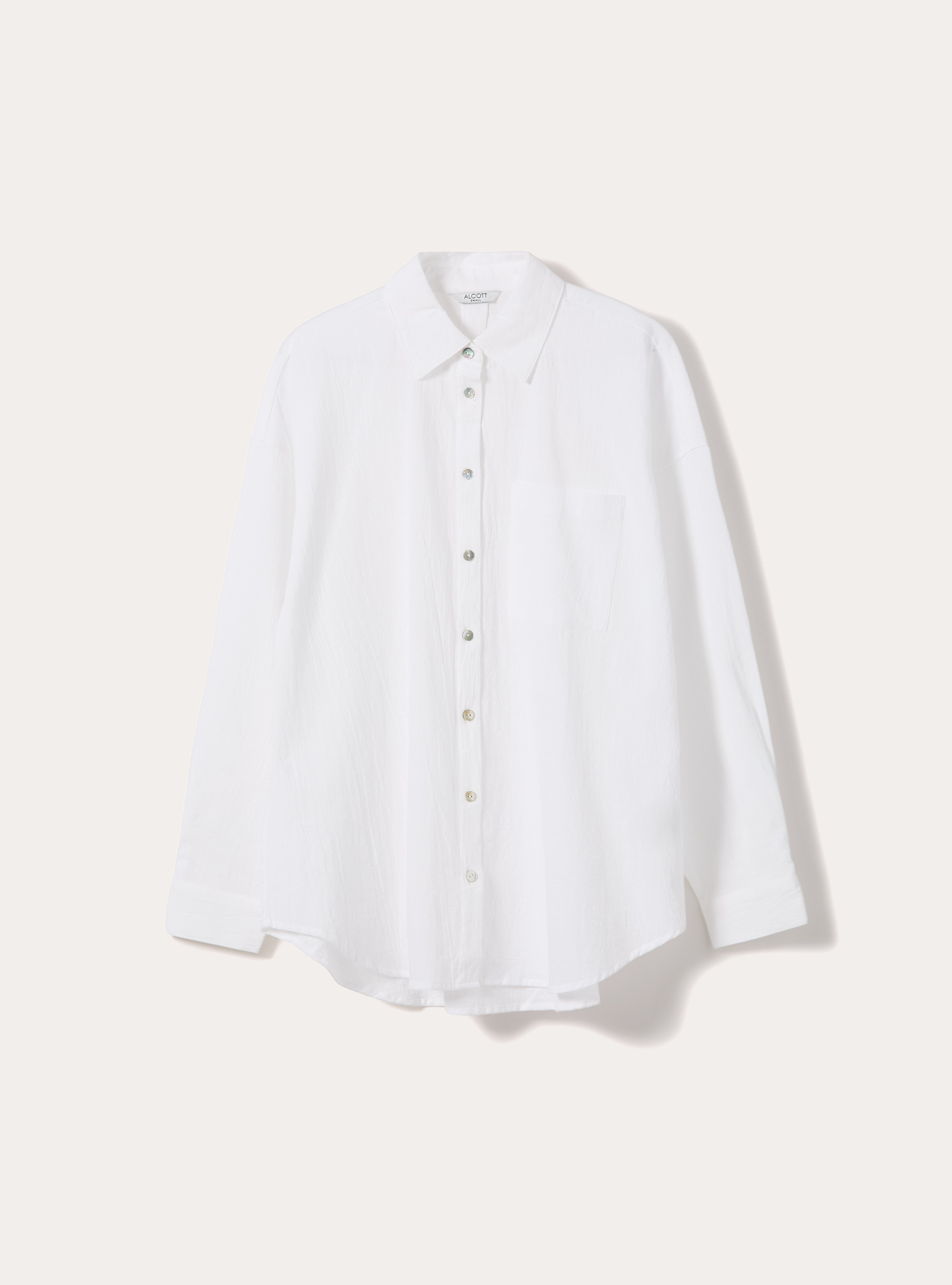 Oversize-Hemd mit Tasche, WH2 WHITE