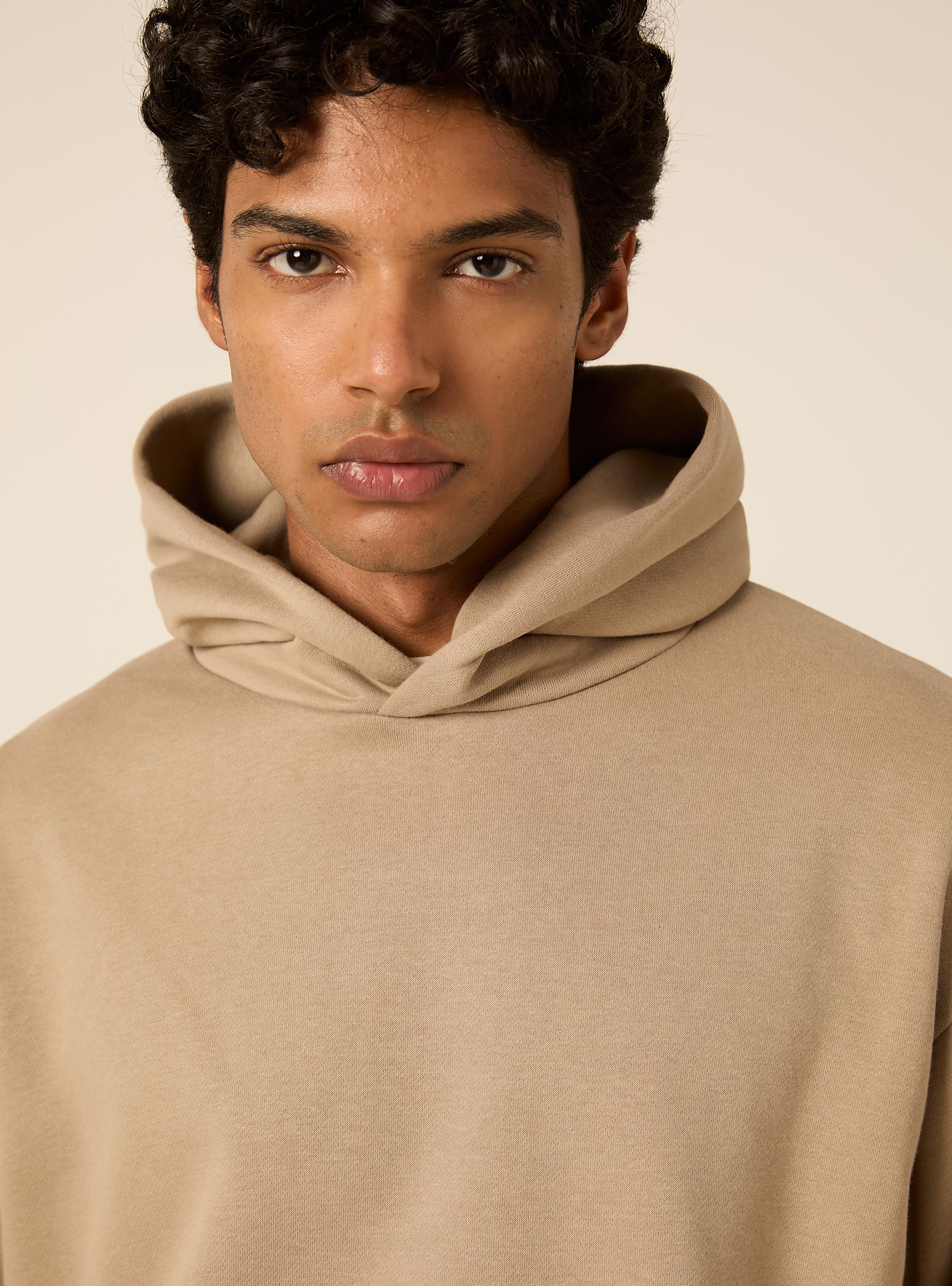 Boxy fit kapuzenpullover, BG2 BEIGE MEDIUM
