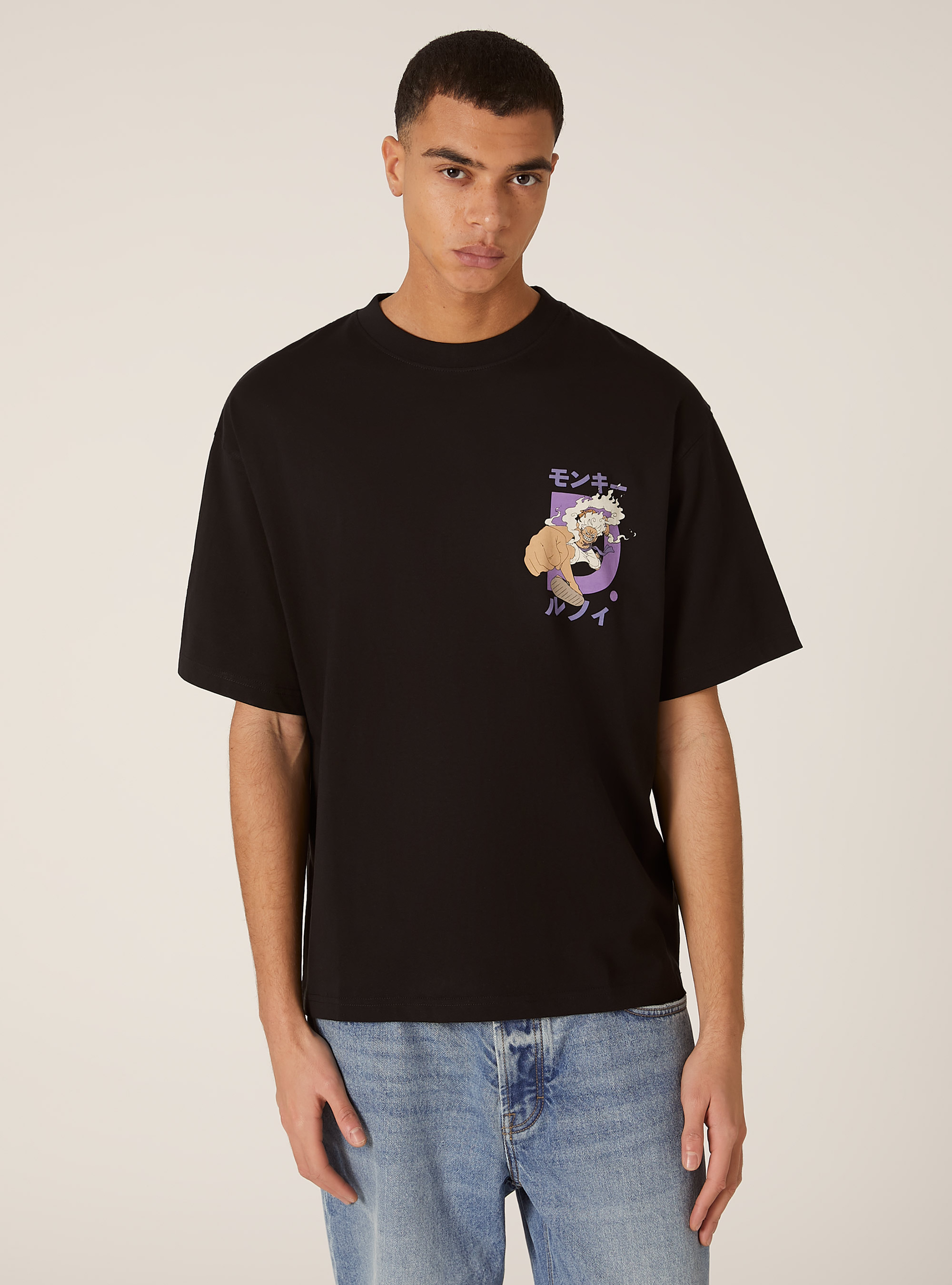 T-shirt coupe carr&eacute;e One Piece / Alcott, BK1 BLACK