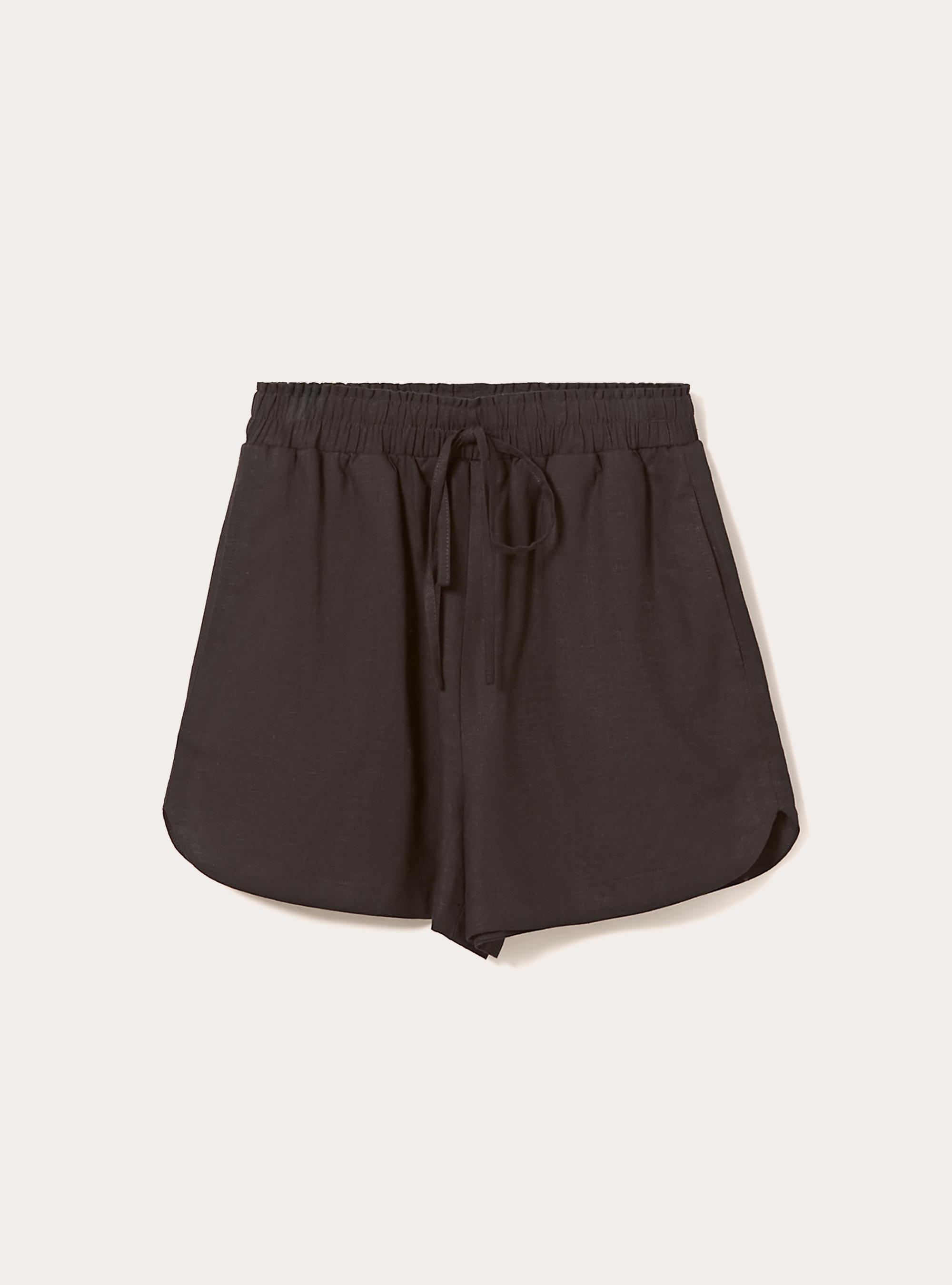 Short en lin, BK1 BLACK