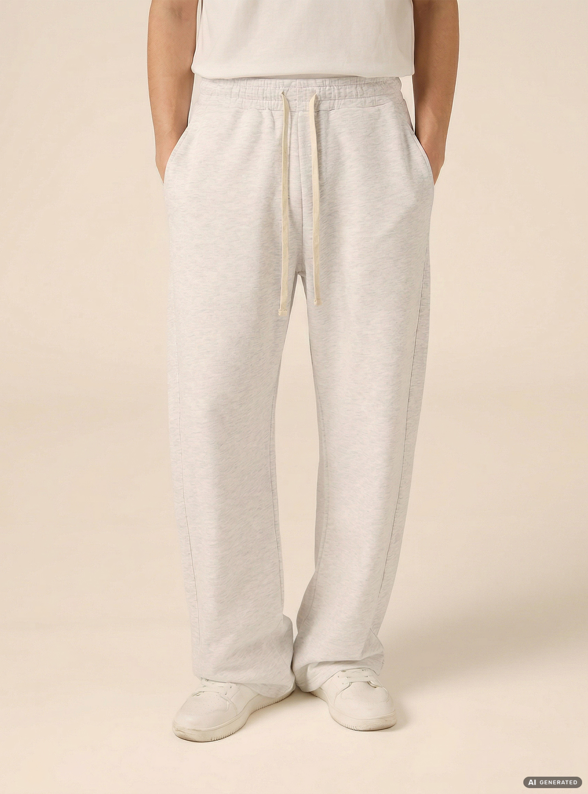 Jogger in felpa baloon fit, MGY3 GREY MEL LIGHT