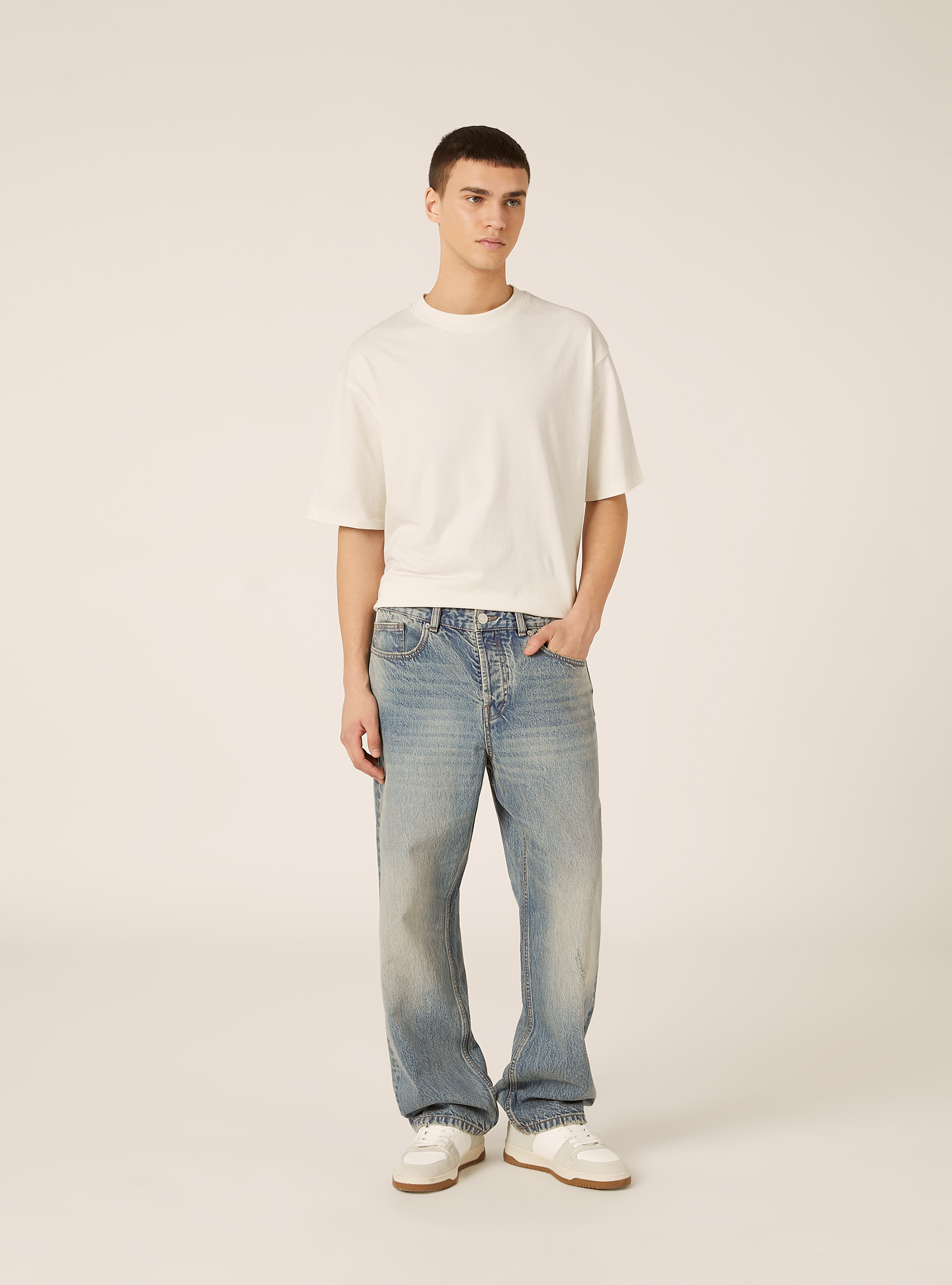 Jeans straight fit, D005 LIGHT BLUE