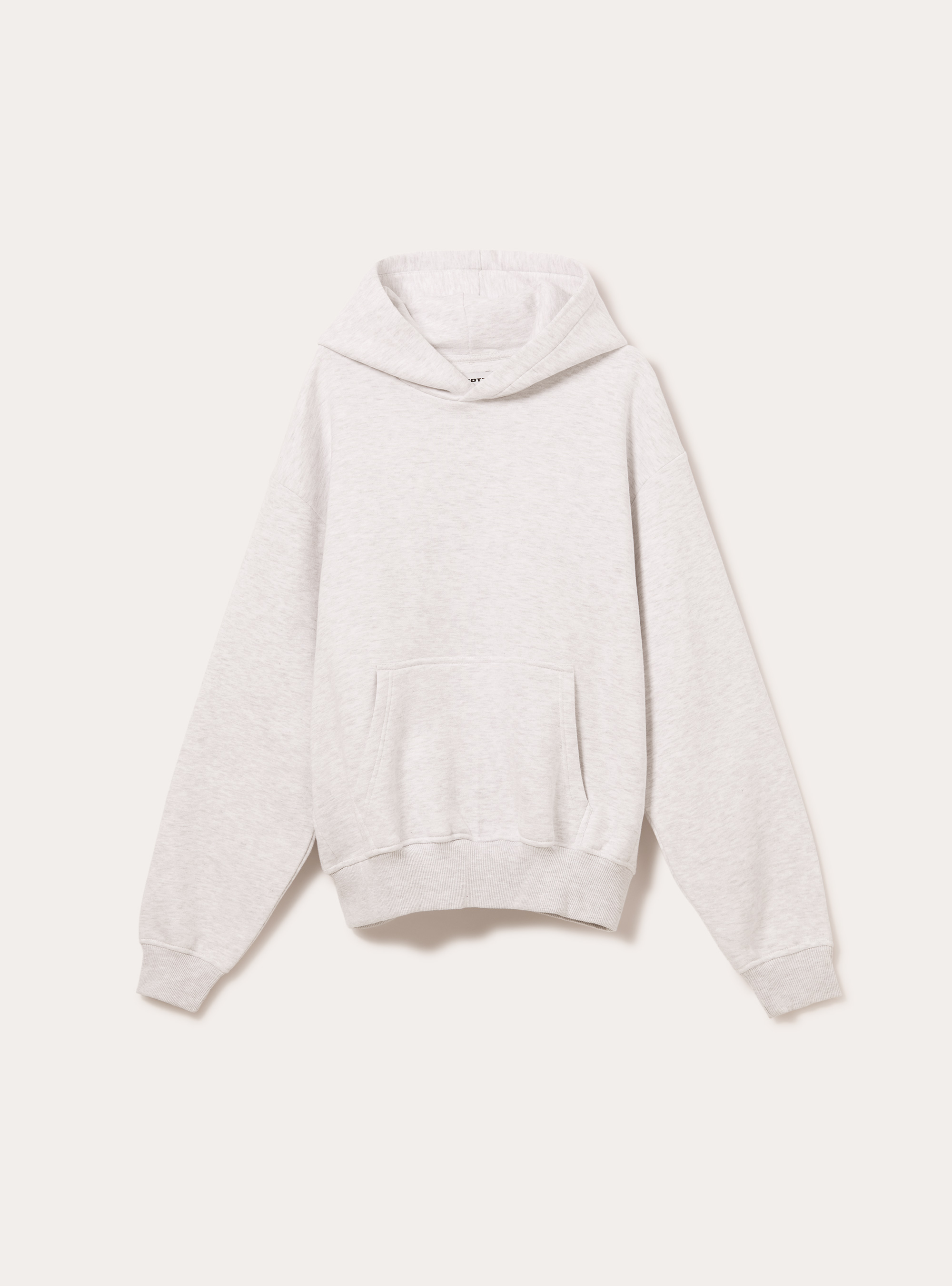 Sweat &agrave; capuche coupe boxy, MGY3 GREY MEL LIGHT