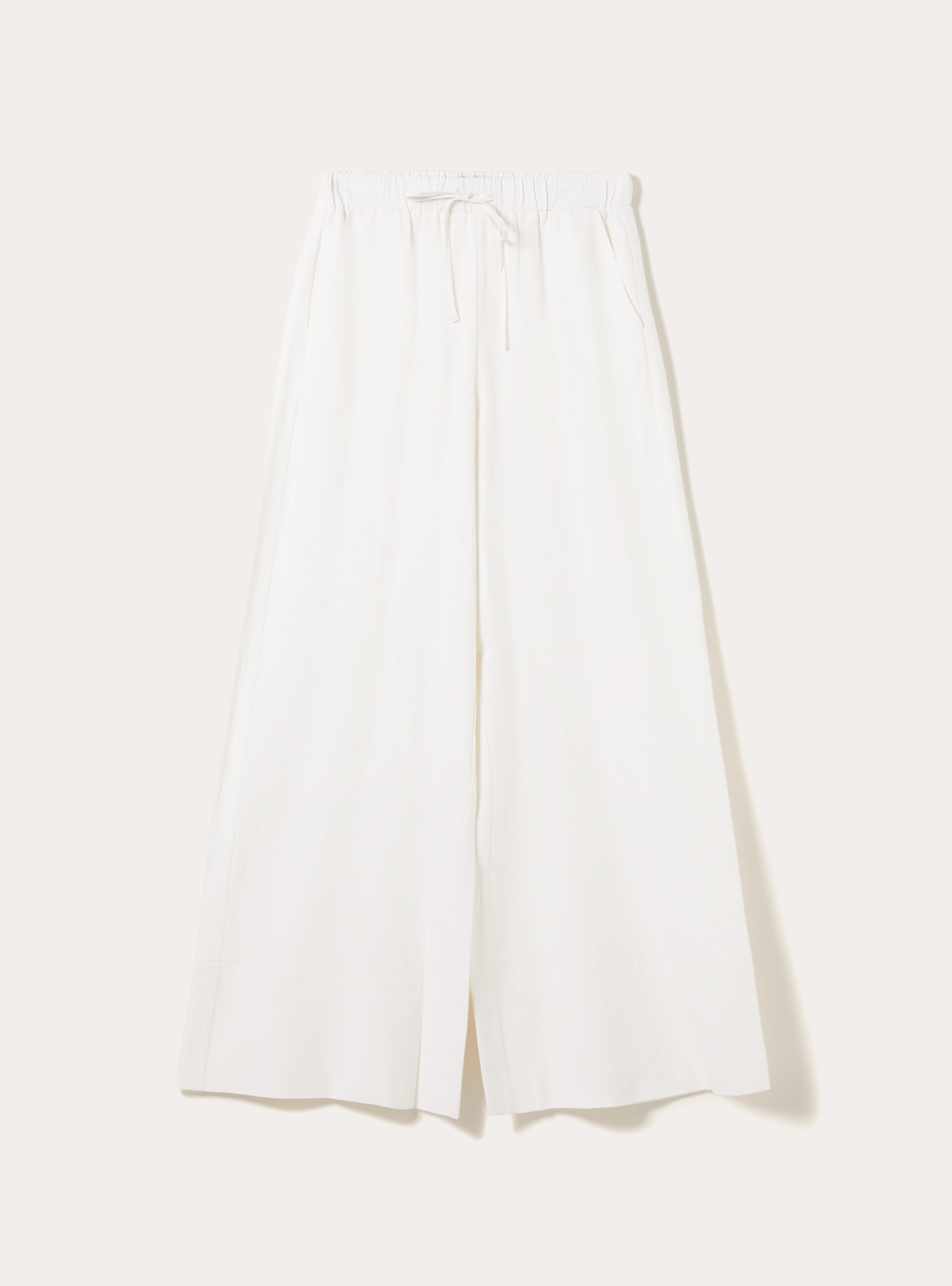 Pantalones palazzo de lino, WH2 WHITE