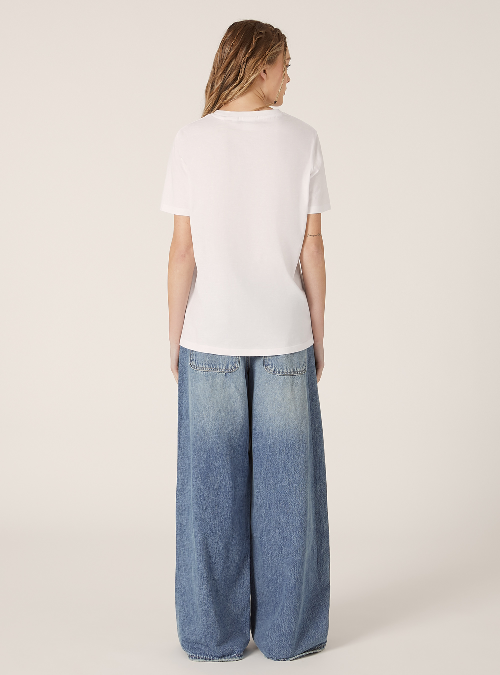 Cr&egrave;me / T-shirt imprim&eacute; Alcott, WH3 WHITE