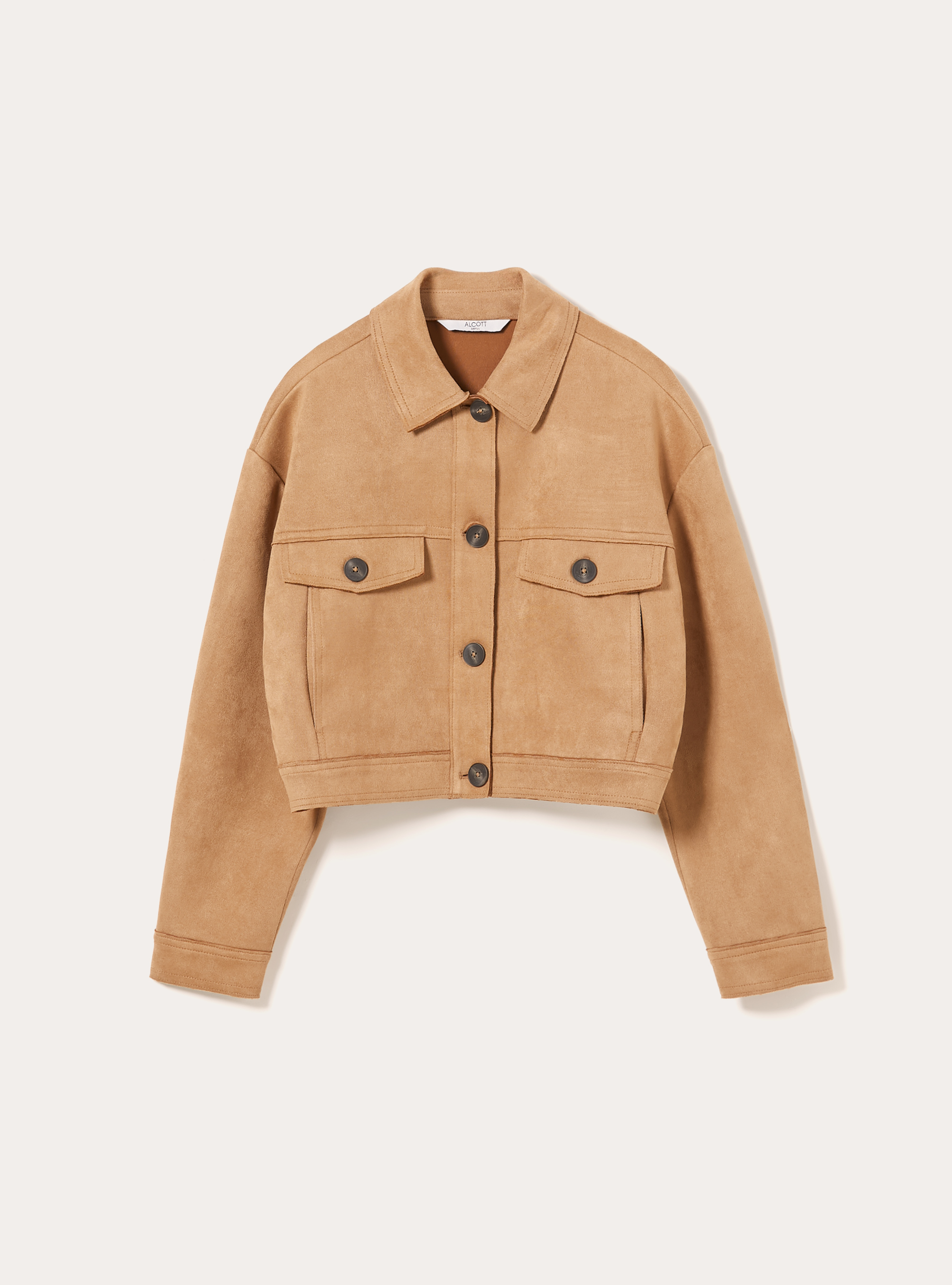 Veste chemise effet daim, TB2 TOBACCO MEDIUM