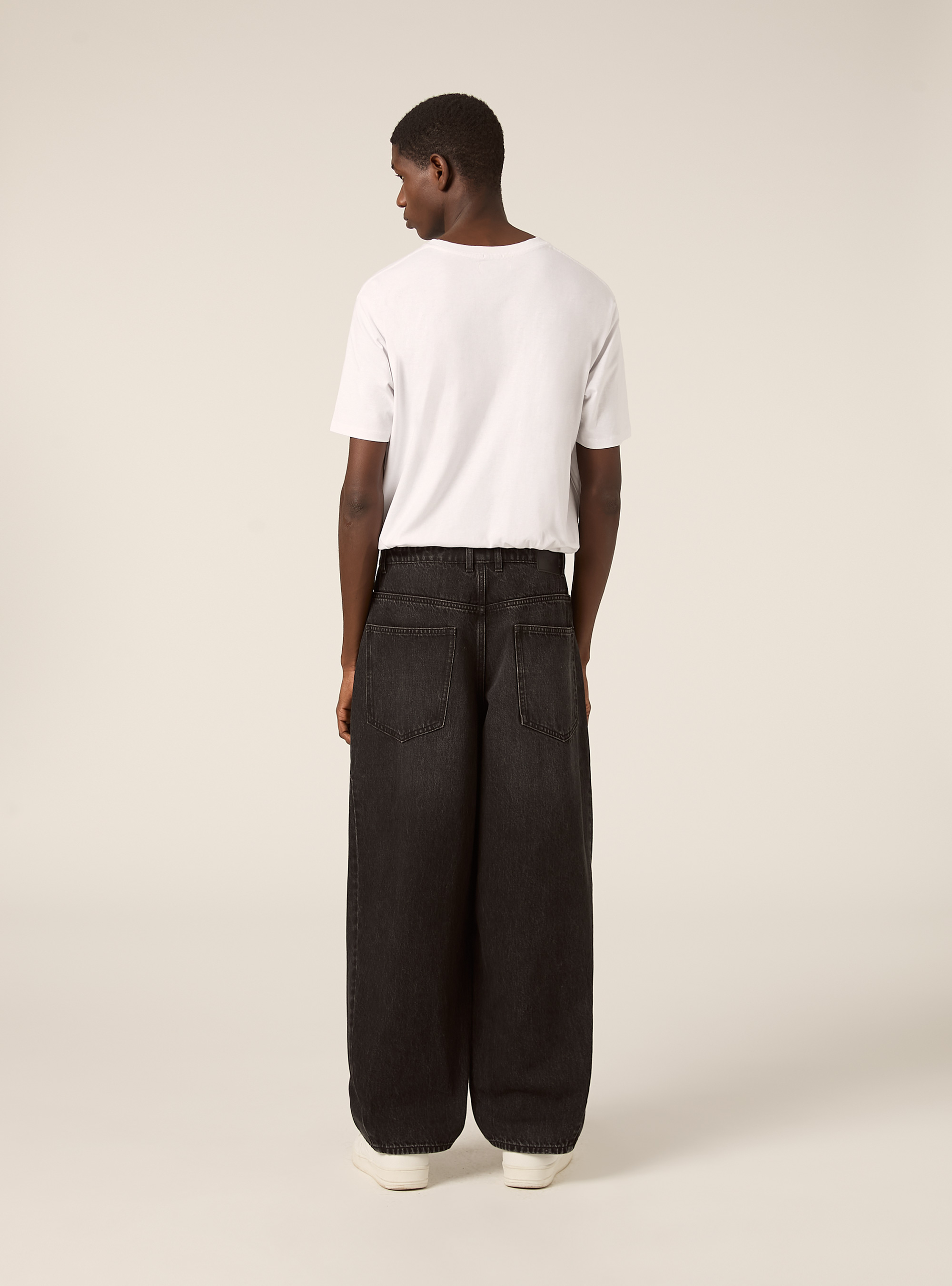Jeans coupe ballon, D000 BLACK
