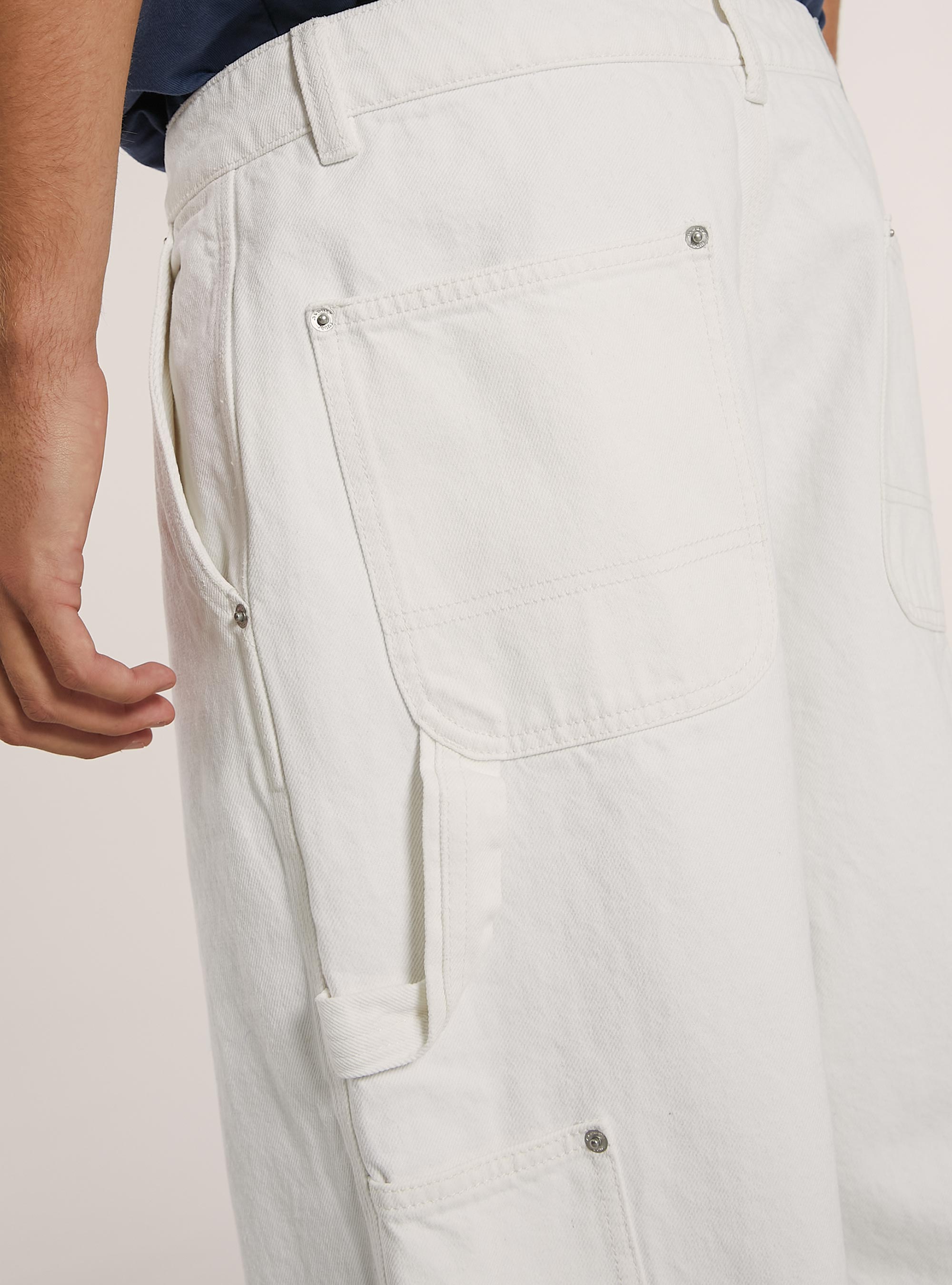 Jeans de charpentier ouvrier, WH1 OFF WHITE