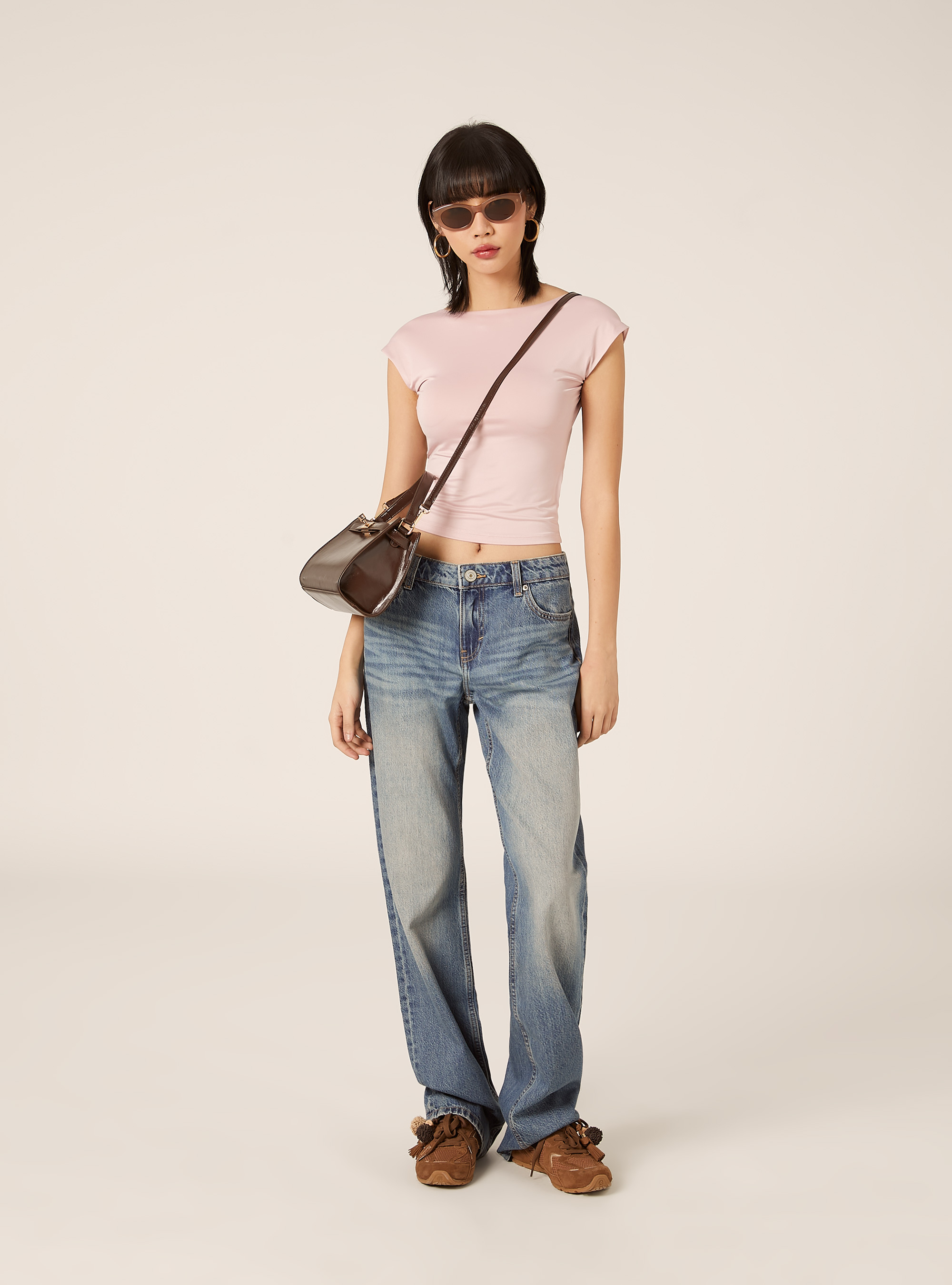 Maglietta con schiena scoperta, PK2 PINK MEDIUM