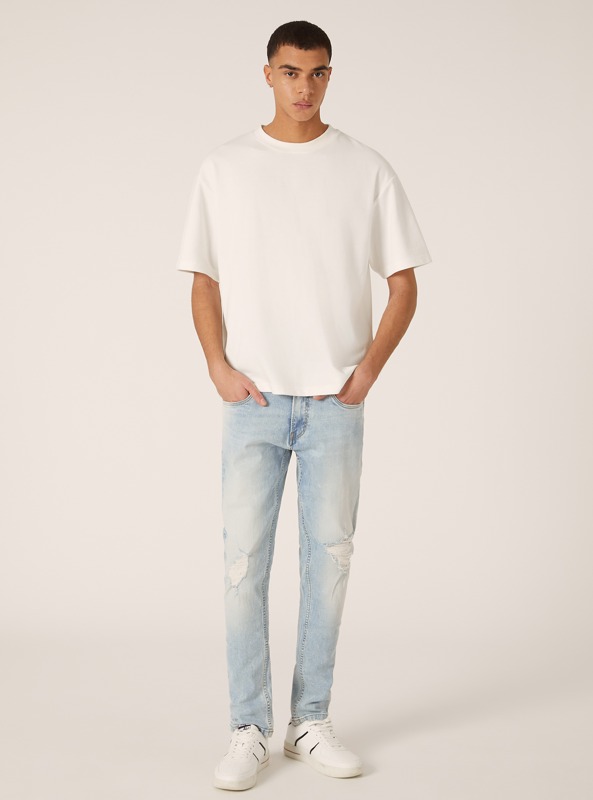 Jean de coupe skinny, D007 LIGHT AZURE