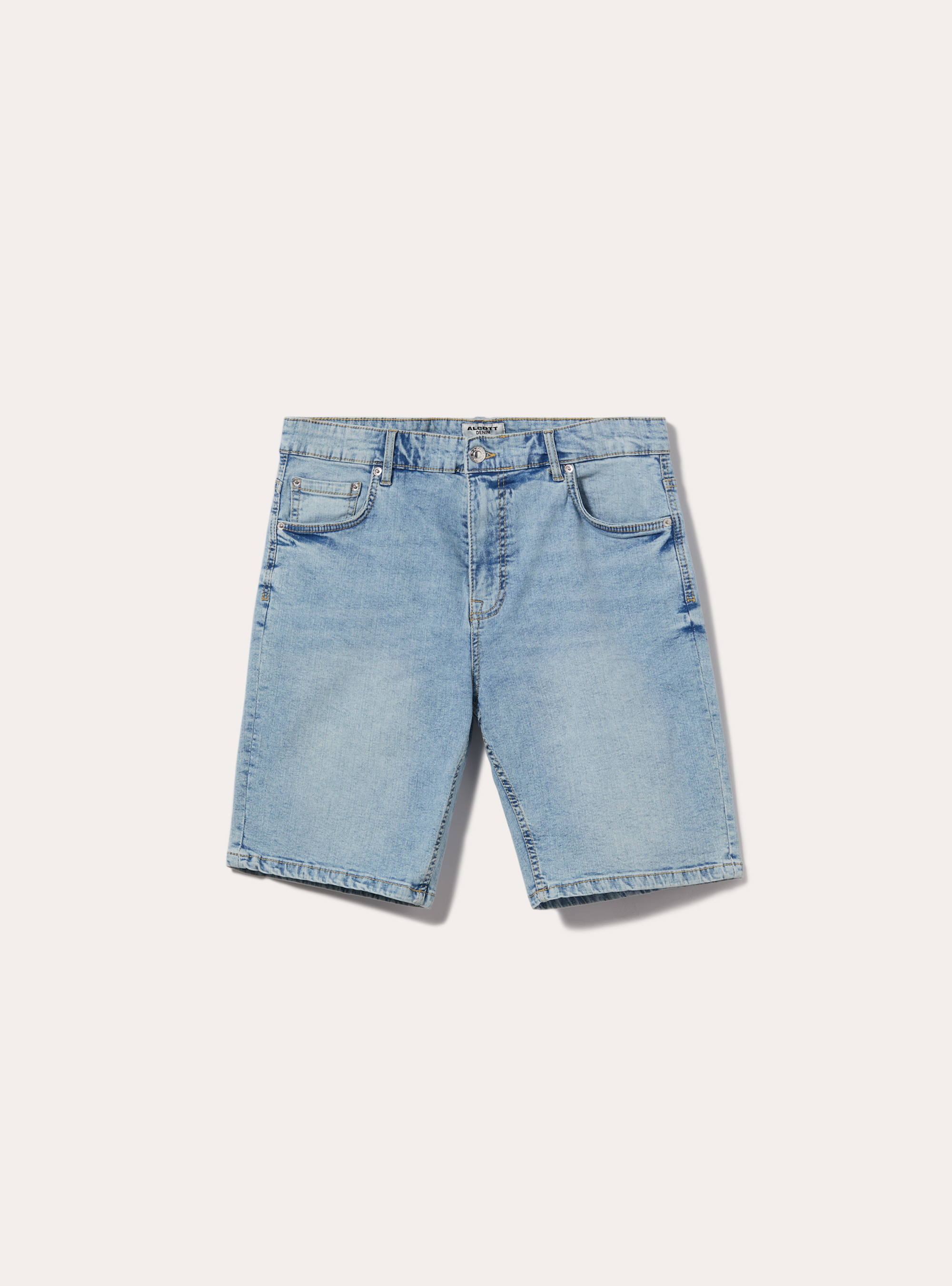 Bermudas de denim el&aacute;stico, D007 LIGHT AZURE
