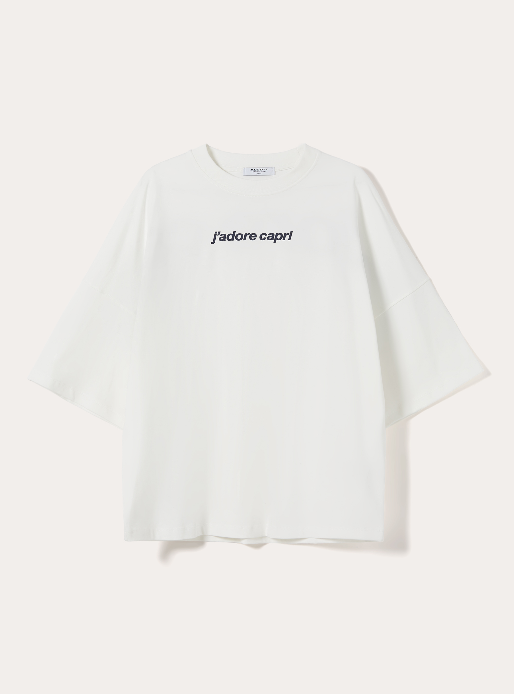 Boxy Fit T-Shirt Capri Amore Mio, WH1 OFF WHITE