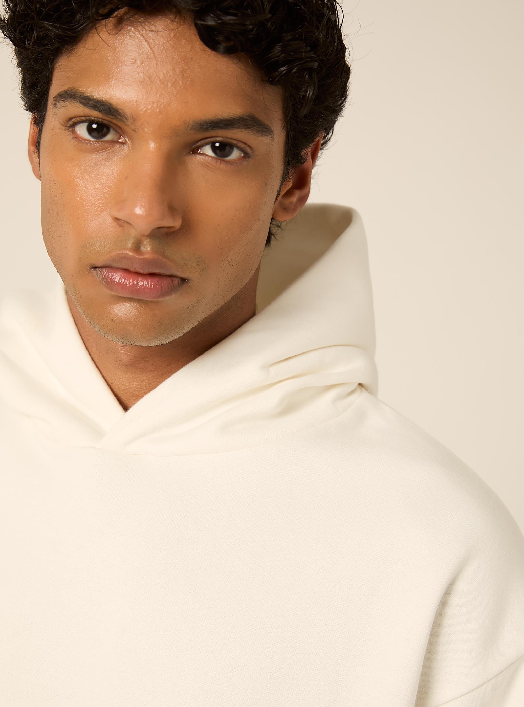 Boxy fit kapuzenpullover, WH2 WHITE