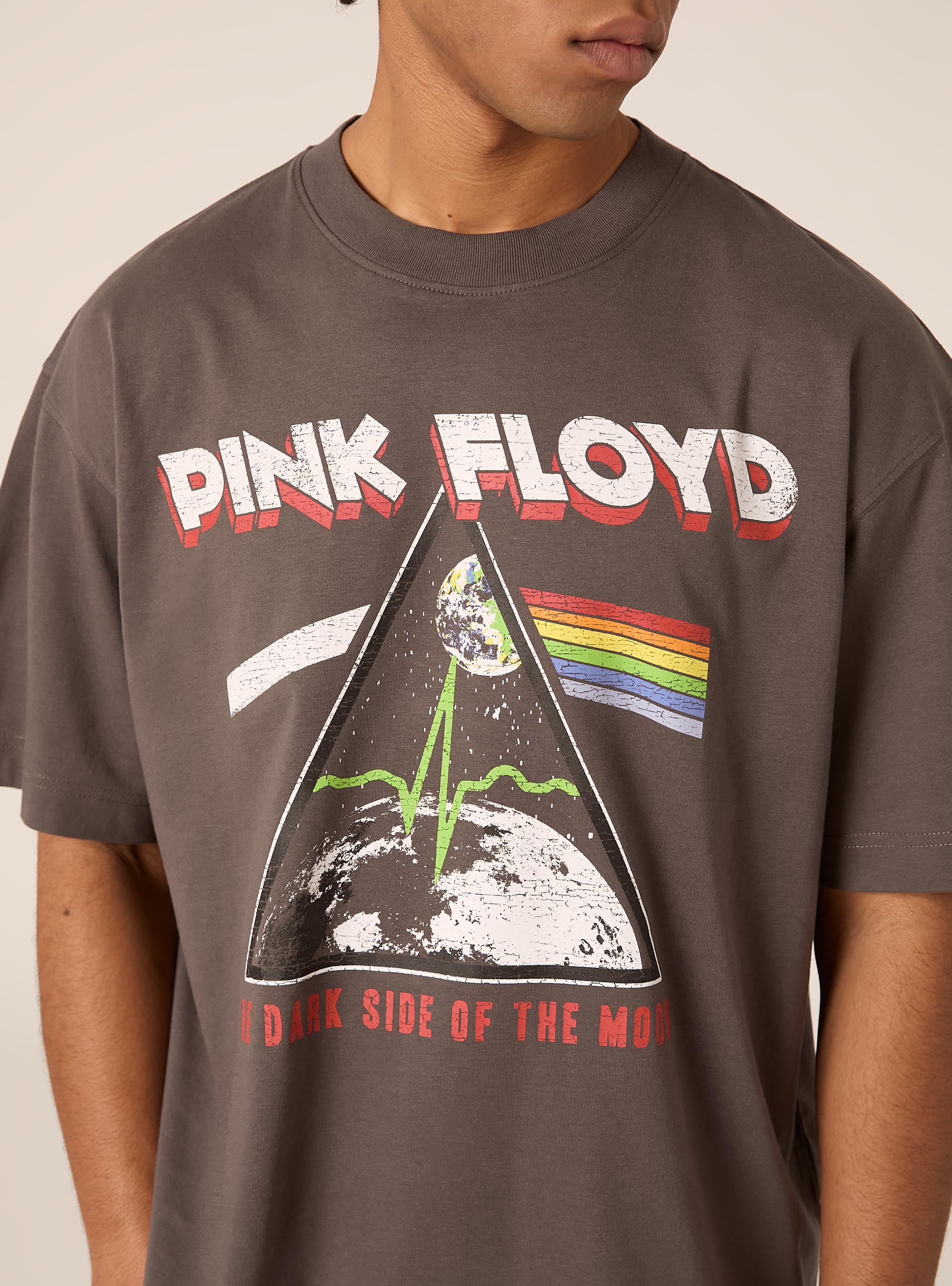 Camiseta boxy fit Pink Floyd / Alcott, GY1 GREY DARK