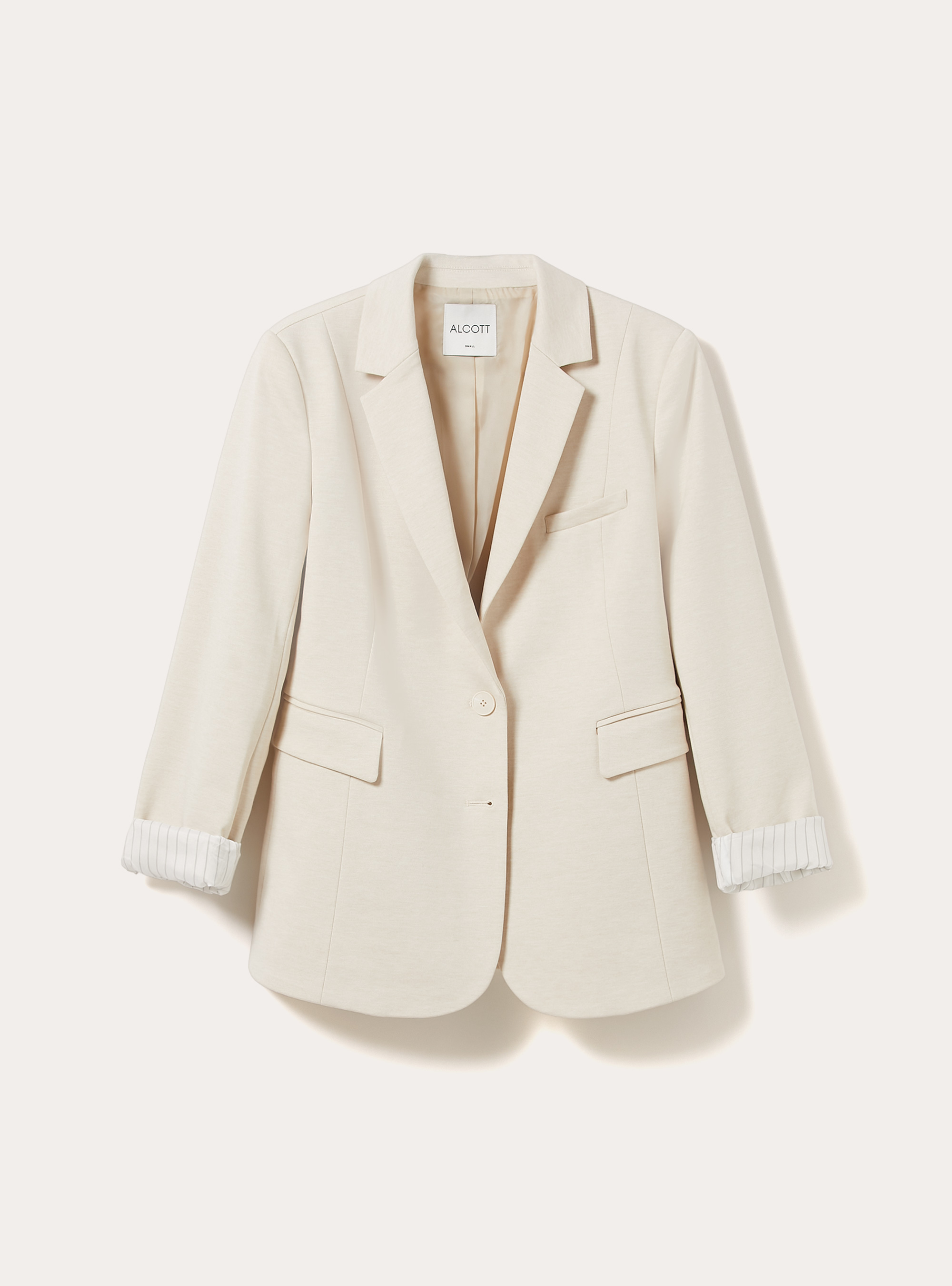 Jersey blazer, CR2 CREAM MEDIUM