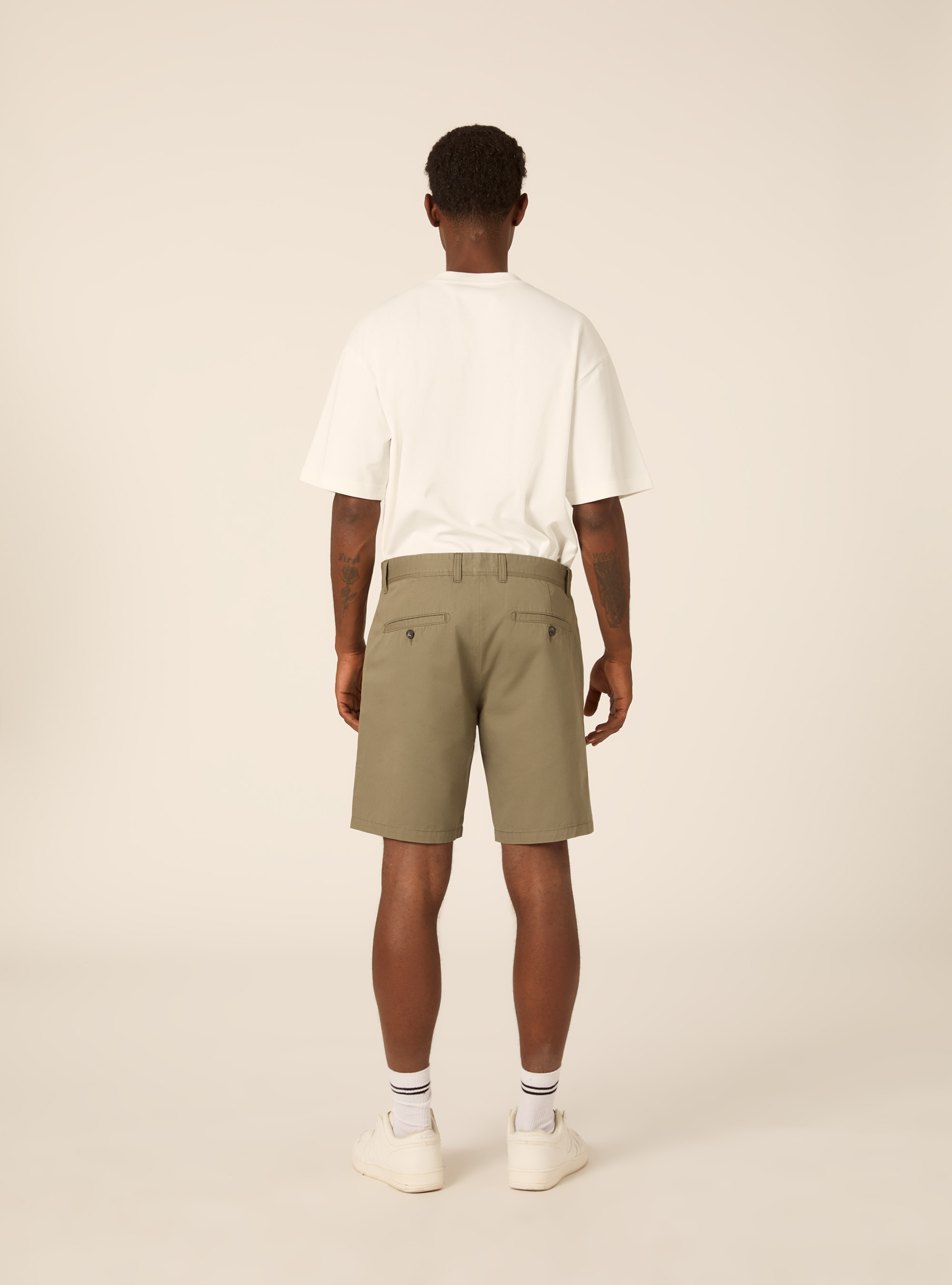 Bermuda in twill in tinta unita, KAKY SCURO