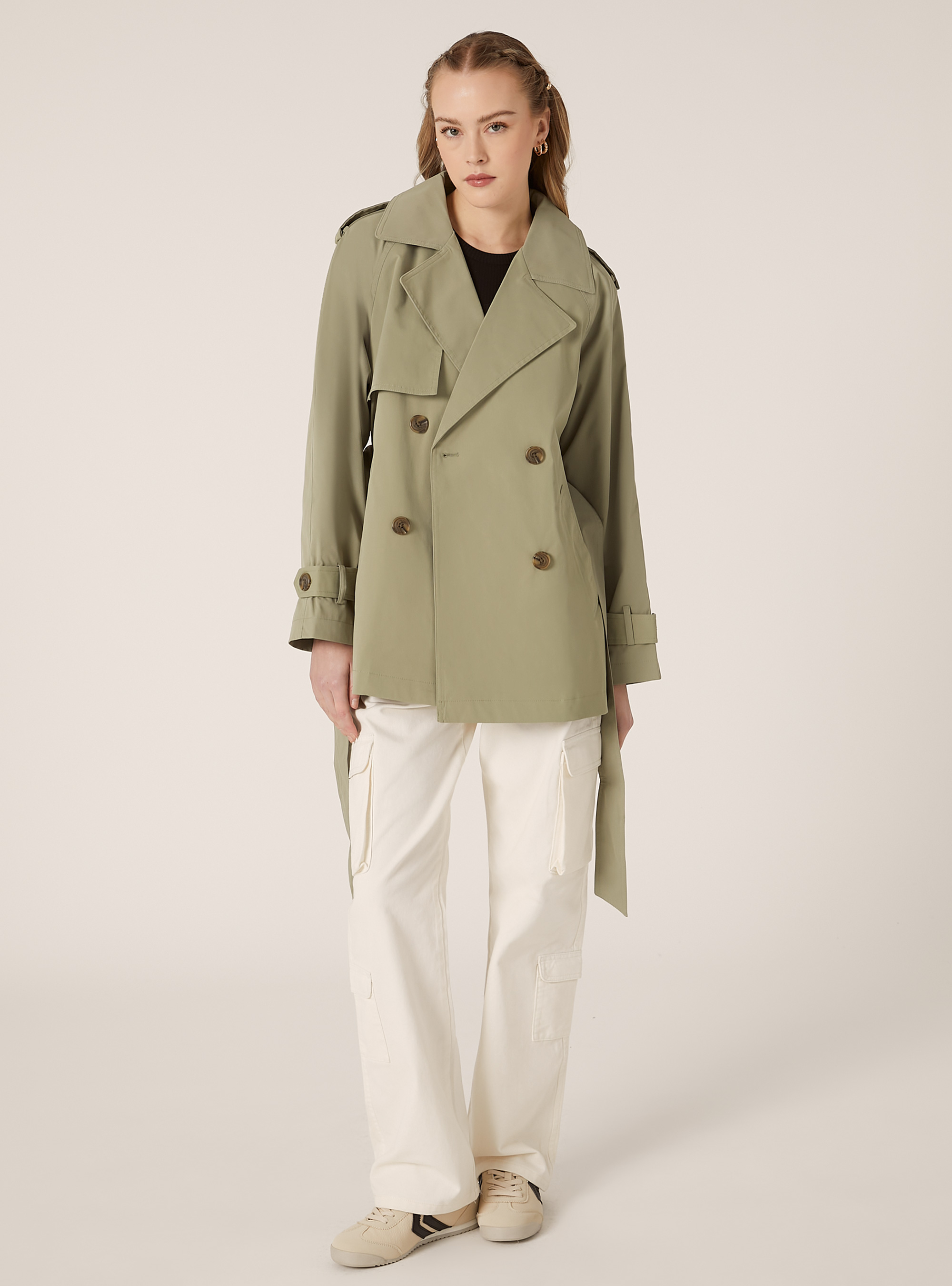 Trench court en twill, KY3 KAKY LIGHT