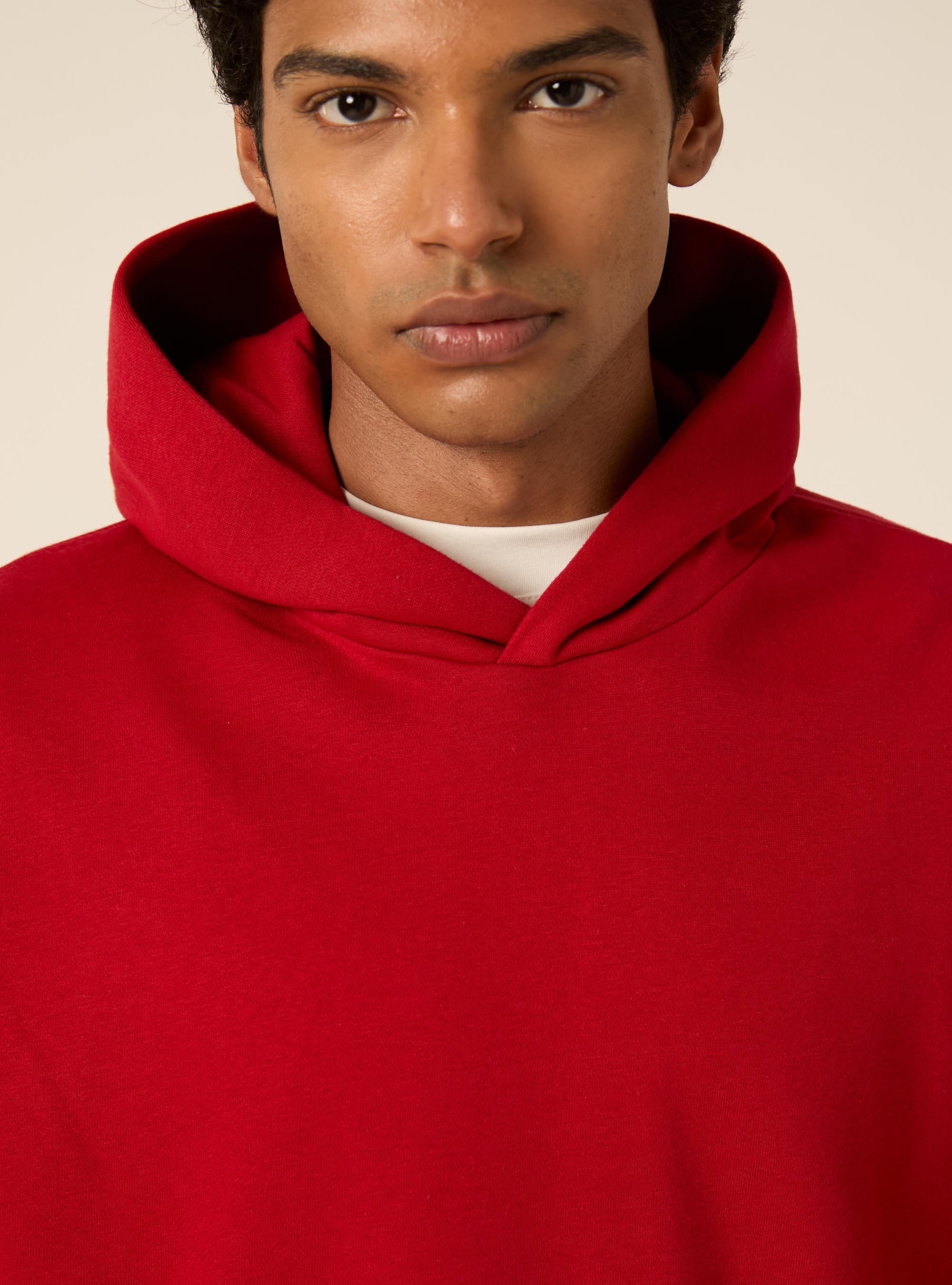 Boxy fit kapuzenpullover, RD2 RED MEDIUM